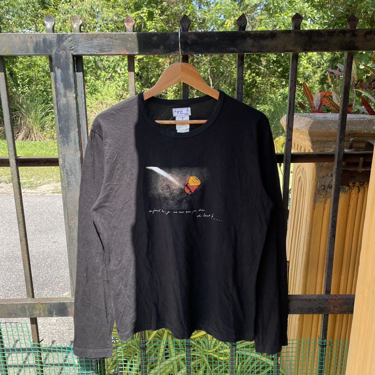 Designer × Vintage × agnes b. 🔥Vintage Agnes B. France Made Designer Long Sleeves Tee Size US M / EU 48-50 / 2 - 1 Thumbnail