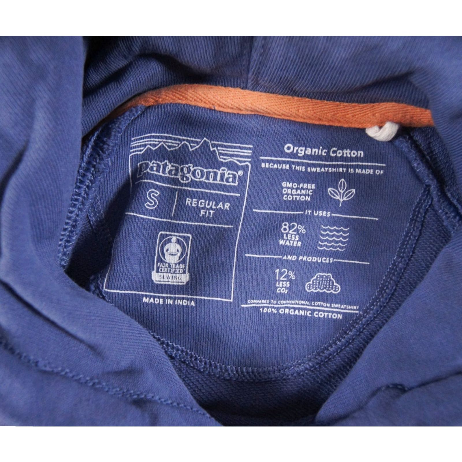 Patagonia Patagonia Womens Small Blue Hoodie Fitz Roy Sweatshirt Ladies Outdoor Casual Pullover Hooded Fleece Cotton Sweater Size S / US 4 / IT 40 - 5 Thumbnail