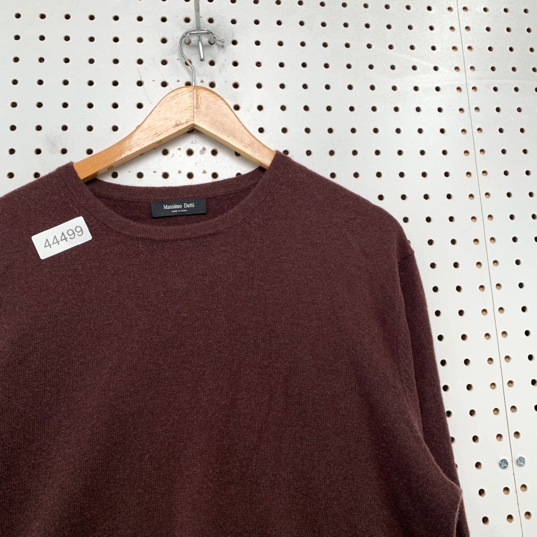 Massimo Dutti Massimo Dutti Wool Sweater Mens Large Brown Yak Blend Crew Neck Pullover Knit Logo Winter Mens Size US L / EU 52-54 / 3 - 7 Thumbnail
