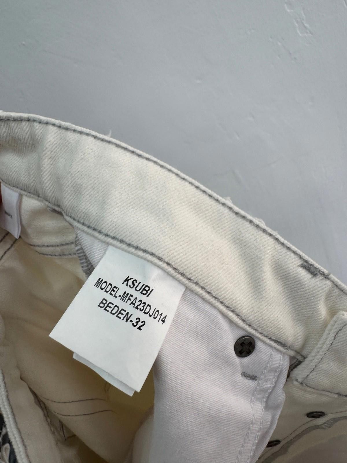 Ksubi new Ksubi mens denim jeans chitch white noise script 32 Size US 32 / EU 48 - 8 Thumbnail
