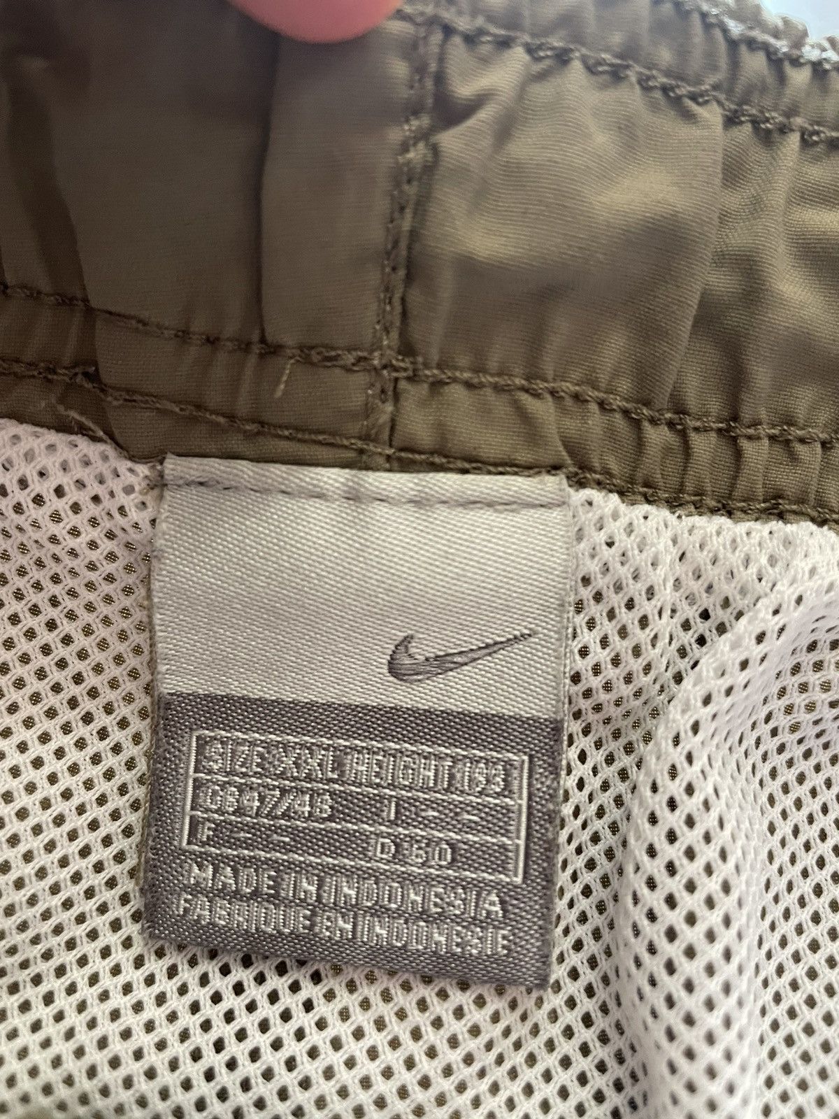 Nike × Vintage Vintage Nike Nylon Shorts Small Swoosh Logo Y2K Size XXL Size US 38 / EU 54 - 5 Thumbnail