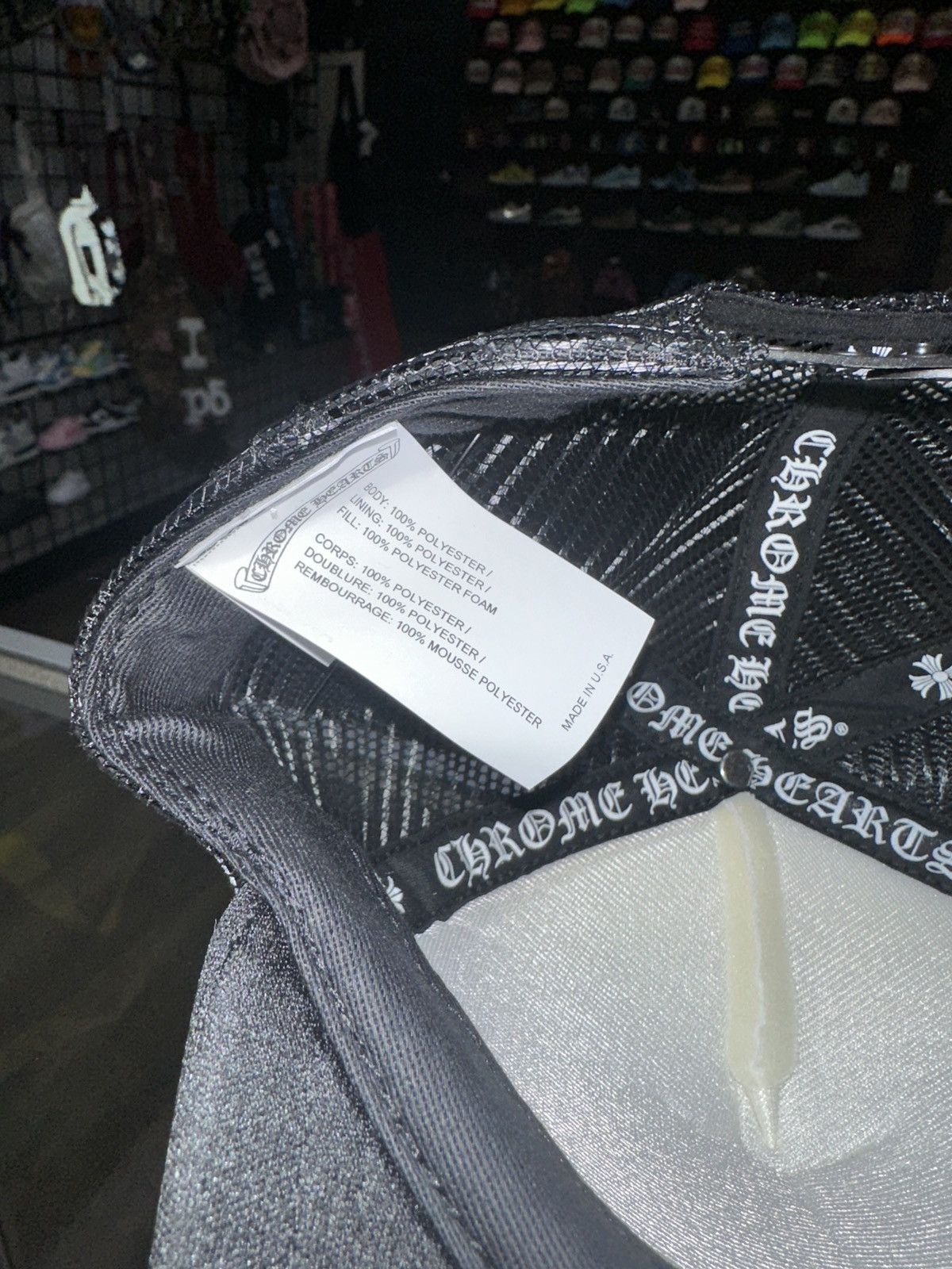 Chrome Hearts Chrome Hearts Eyechart Trucker Hat Size ONE SIZE - 6 Thumbnail