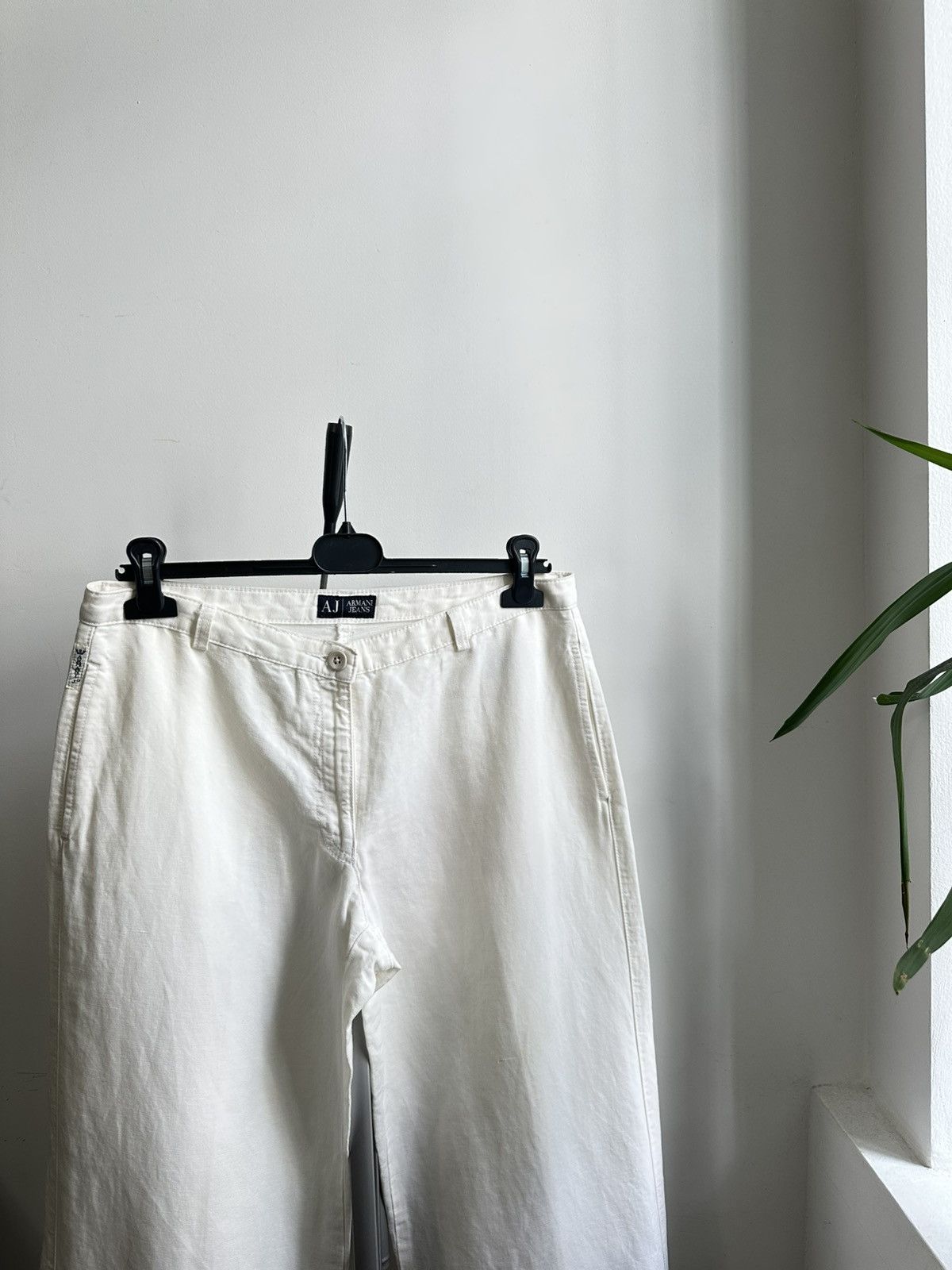 Giorgio Armani Armani Jeans Vintage Hemp Blend Lightweight WMNS Pants 12 Size 34" / US 12 / IT 48 - 3 Thumbnail