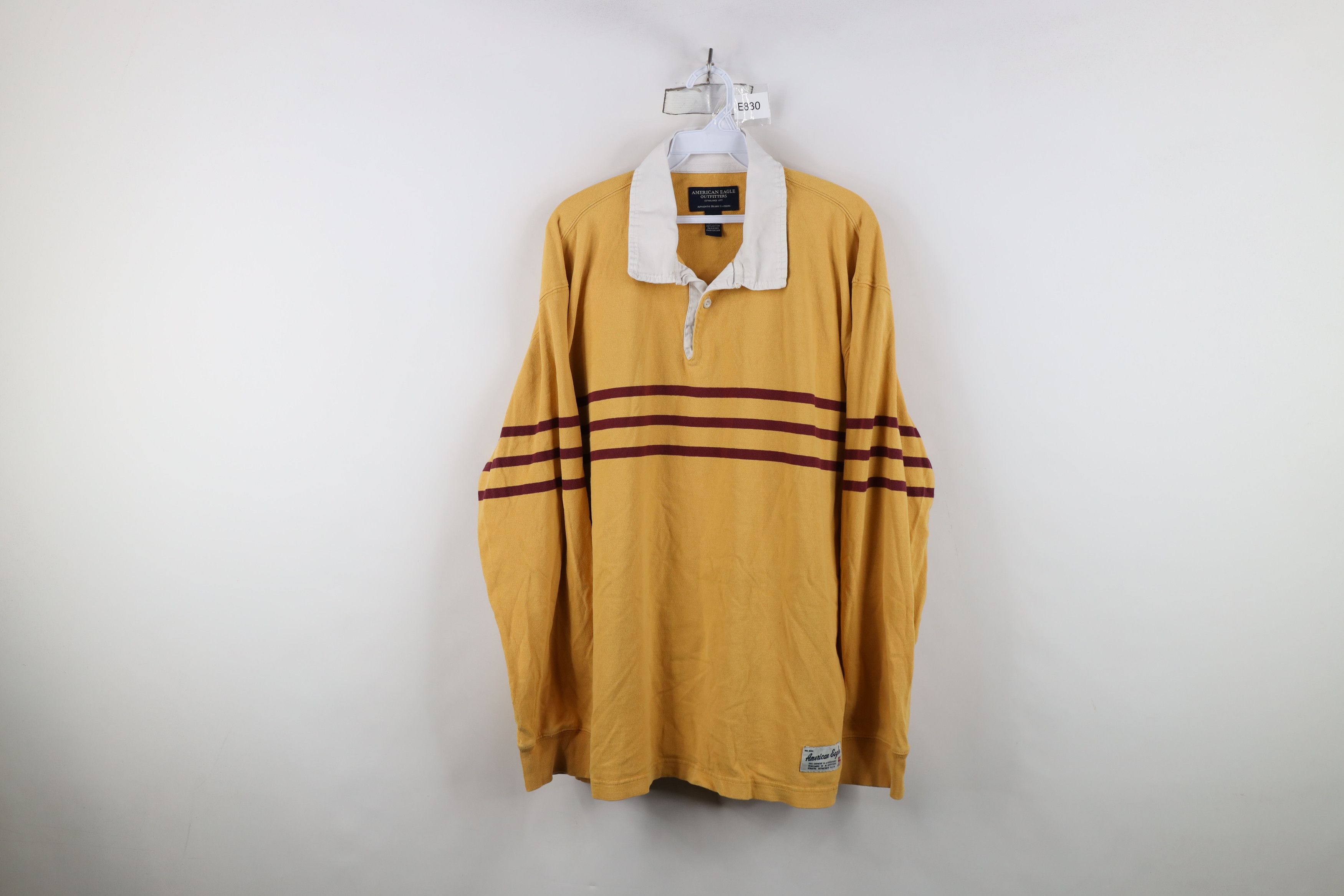 American Eagle Outfitters Vintage American Eagle Outfitters Long Sleeve Rugby Polo Size US XL / EU 56 / 4 - 1 Thumbnail