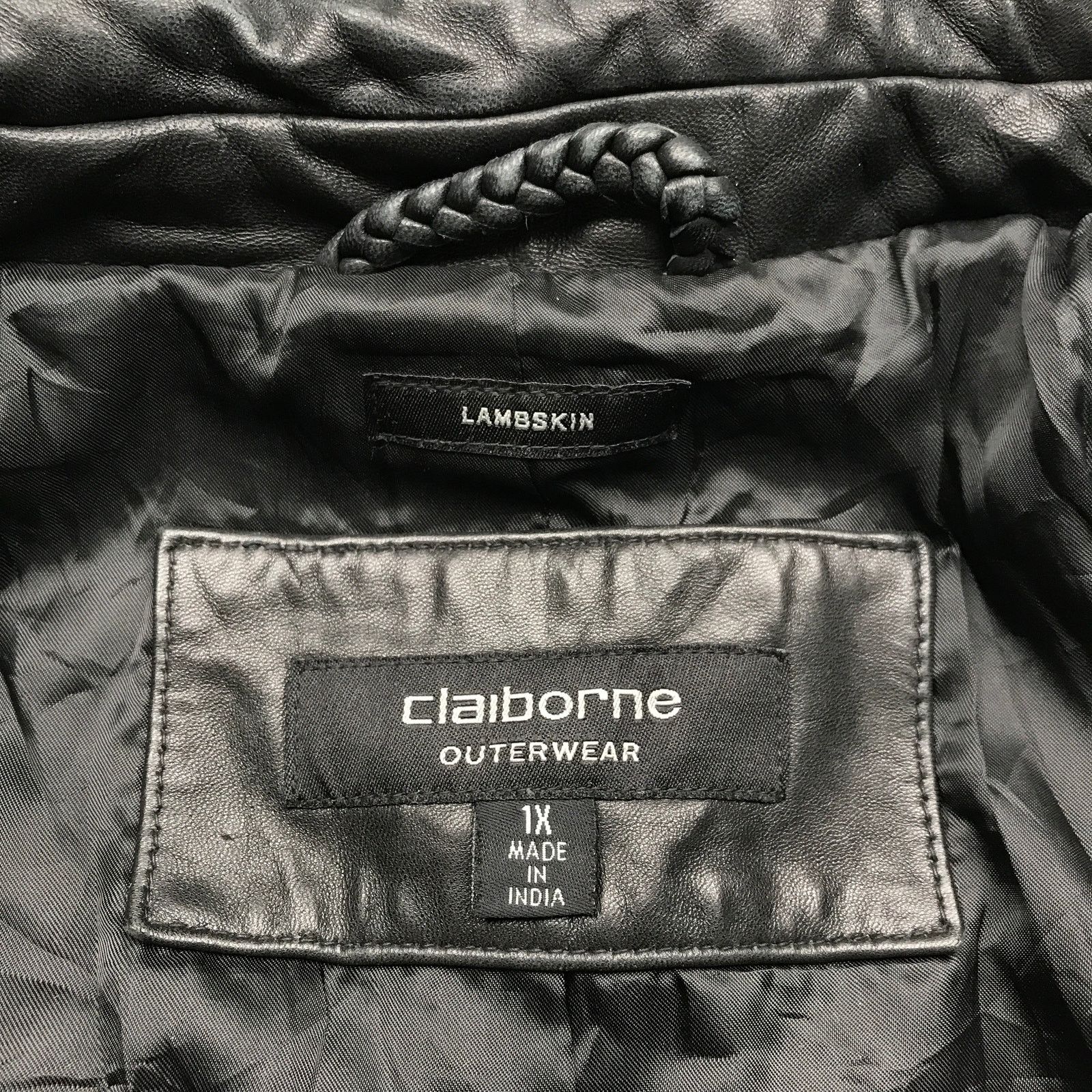 Liz Claiborne Claiborne Outerwear Lambskin Leather Jacket Women 1X Button Size XL / US 12-14 / IT 48-50 - 4 Thumbnail