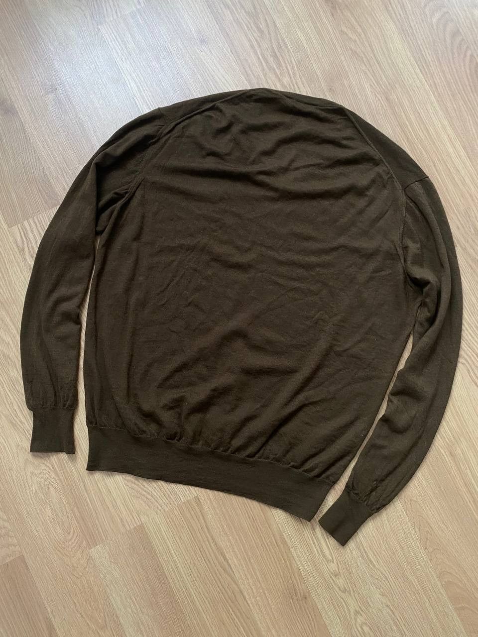 Loro Piana Loro Piana Cashmere Scollo V-Neck Sweater Men Size US XL / EU 56 / 4 - 3 Thumbnail