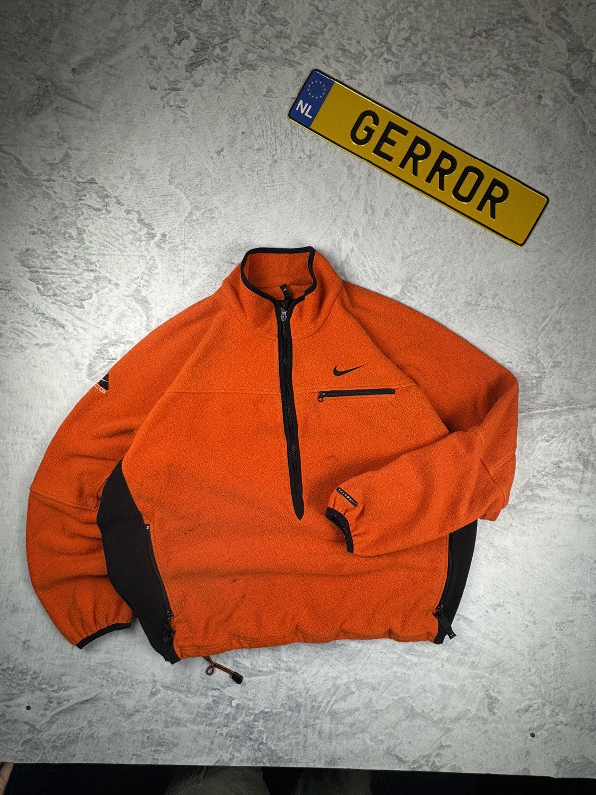 Nike × Nike ACG × Vintage NIKE ACG VINTAGE 1/3 ZIP BASIC LOGO OVERSIZE SWEATSHIRT Size US XL / EU 56 / 4 - 3 Thumbnail
