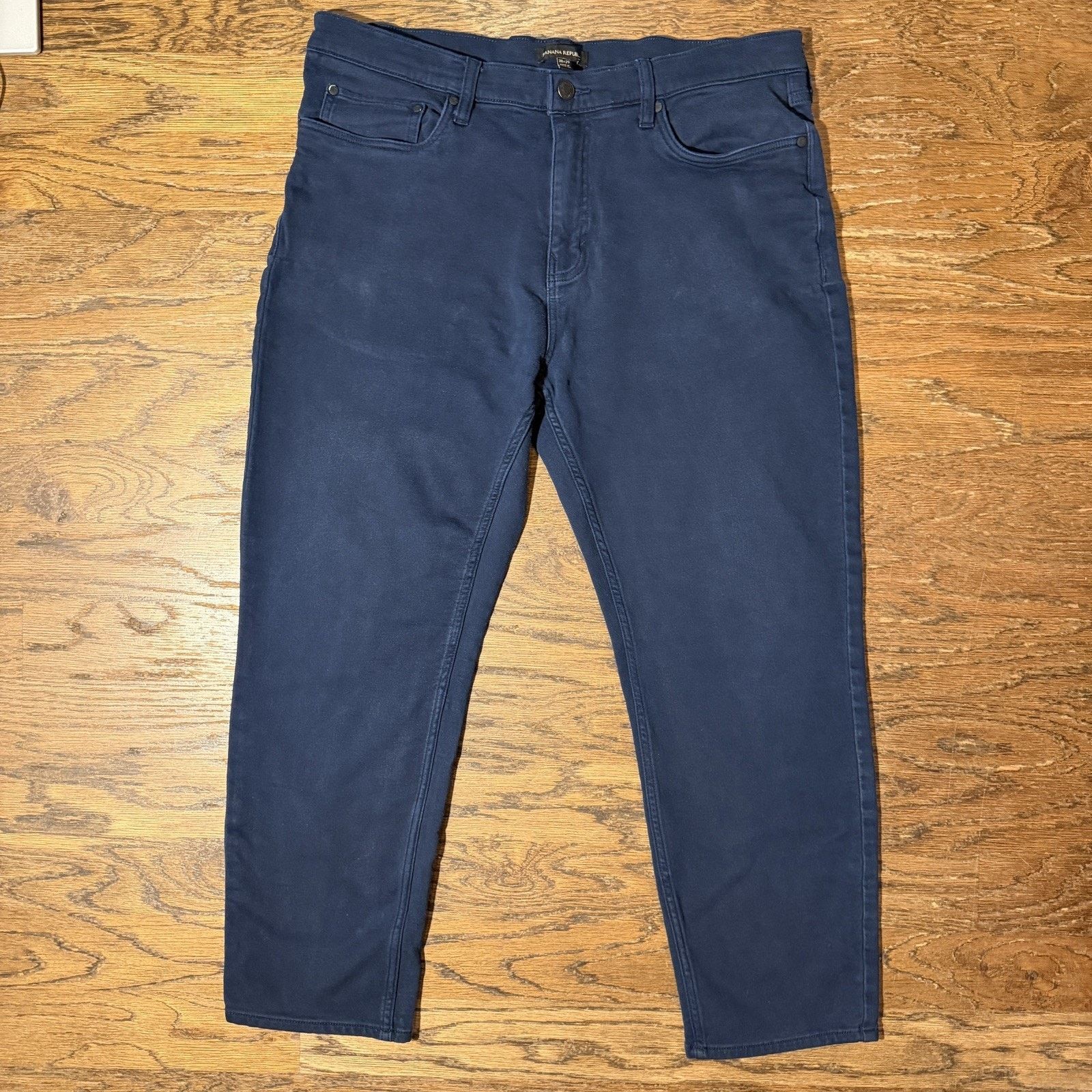 Banana Republic Banana Republic 38x29 Navy Jeans Style Pants Slim Straight Size US 38 / EU 54 - 3 Thumbnail