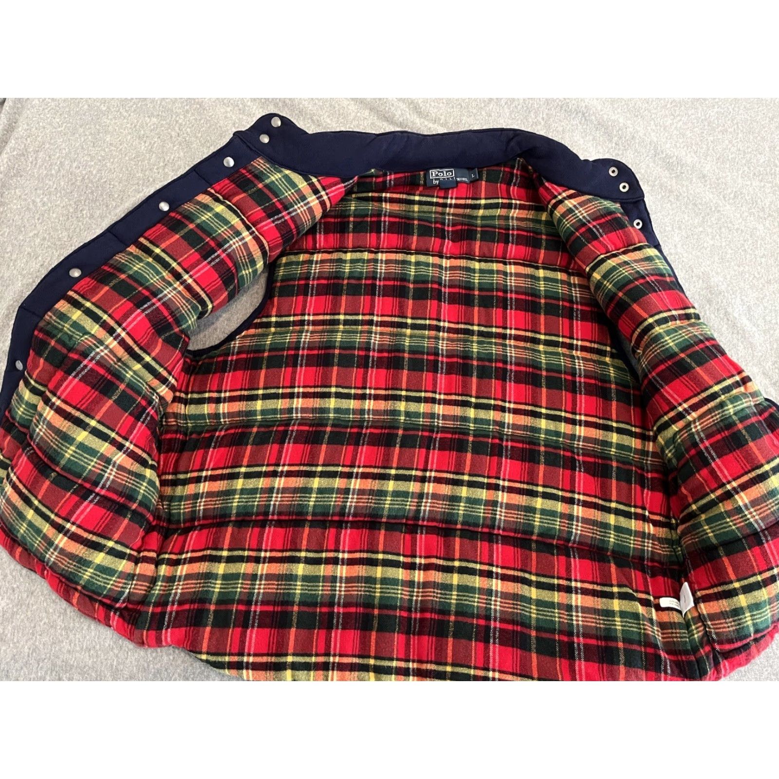 Polo Ralph Lauren Polo Ralph Lauren Vest Polo Quilted Blue Plaid Inside Mens Large Size L Polo Ralph Lauren Mens Quilted Vest Blue Size US L / EU 52-54 / 3 - 2 Thumbnail