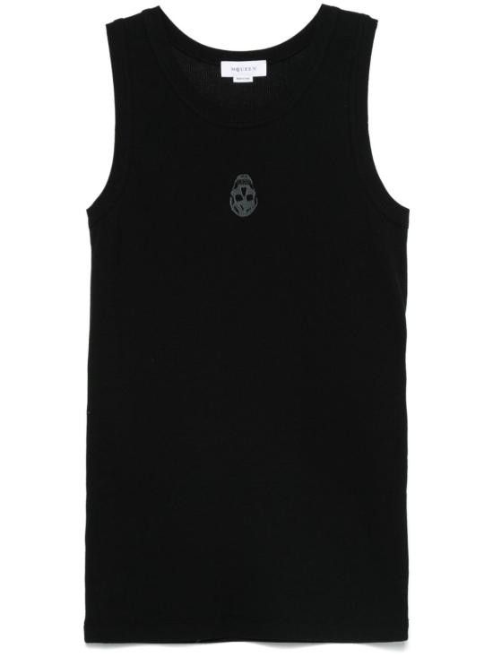 Alexander McQueen ALEXANDER MCQUEEN Men T-Shirts 815098 QXAA91000 Black Size US XL / EU 56 / 4 - 1 Thumbnail