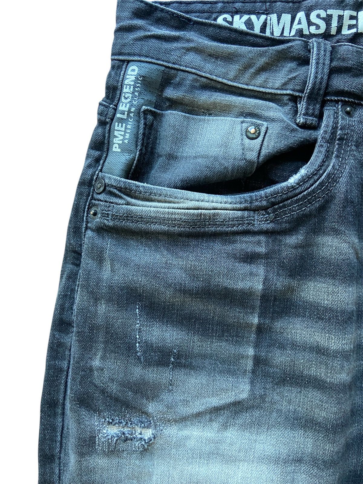Japanese Brand pme legend black skinny jeans 32x34 Size US 32 / EU 48 - 3 Thumbnail
