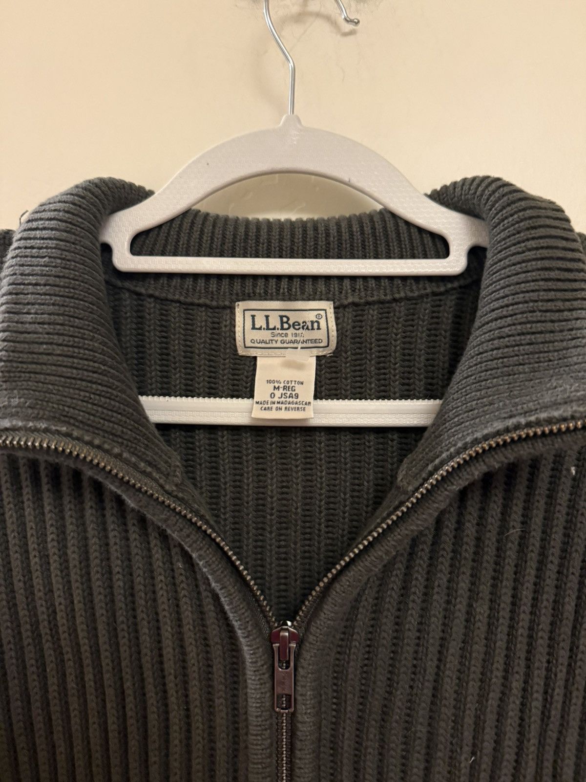 L.L. Bean Vintage Cotton LL Bean Full Zip Sweater Size US M / EU 48-50 / 2 - 2 Thumbnail