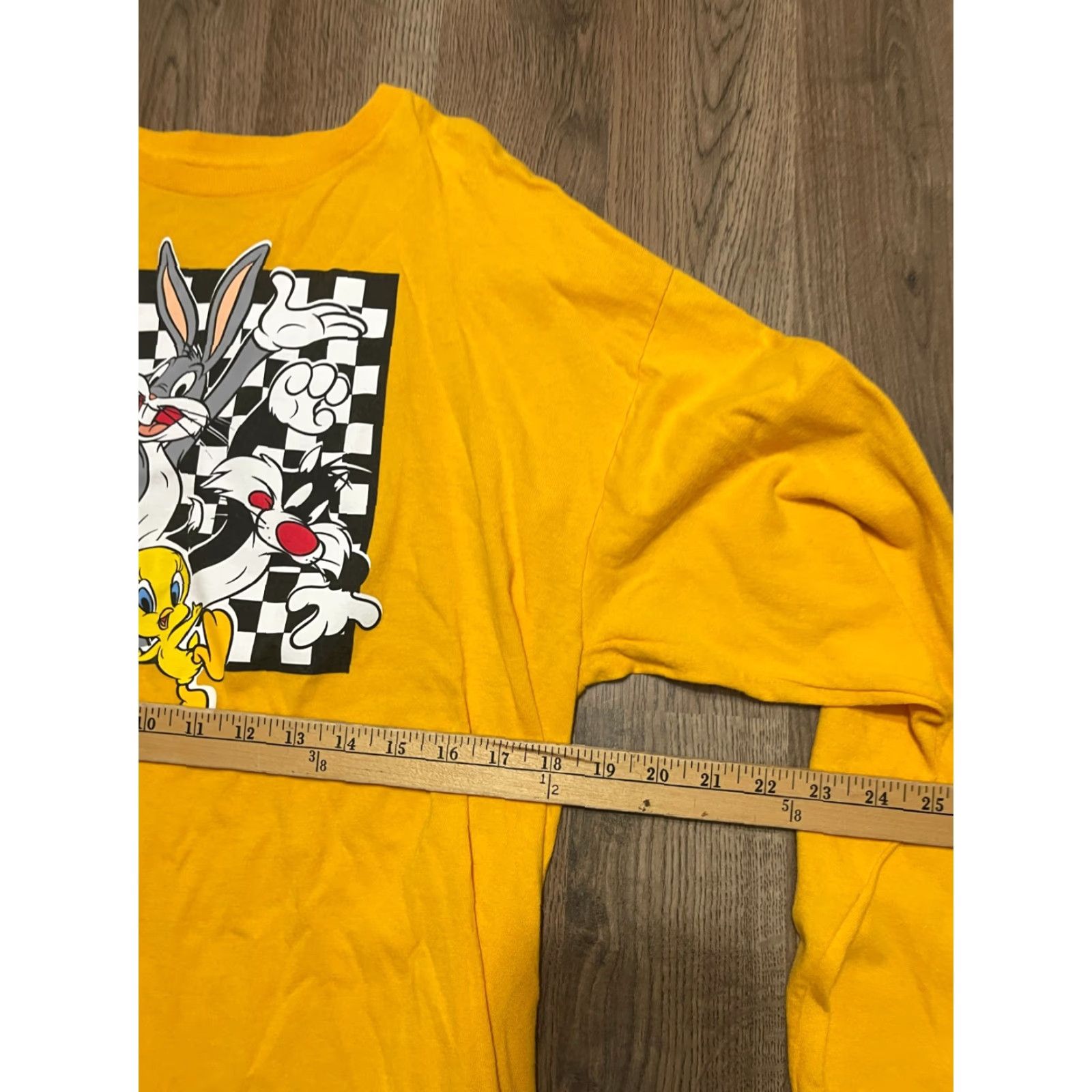 Vintage Looney Tunes Shirt Mens Large Yellow White Looney Tunes Cartoon Character T-Shirt Graphic Print Long Sleeve Round Neck Vintage: No Size US L / EU 52-54 / 3 - 4 Thumbnail
