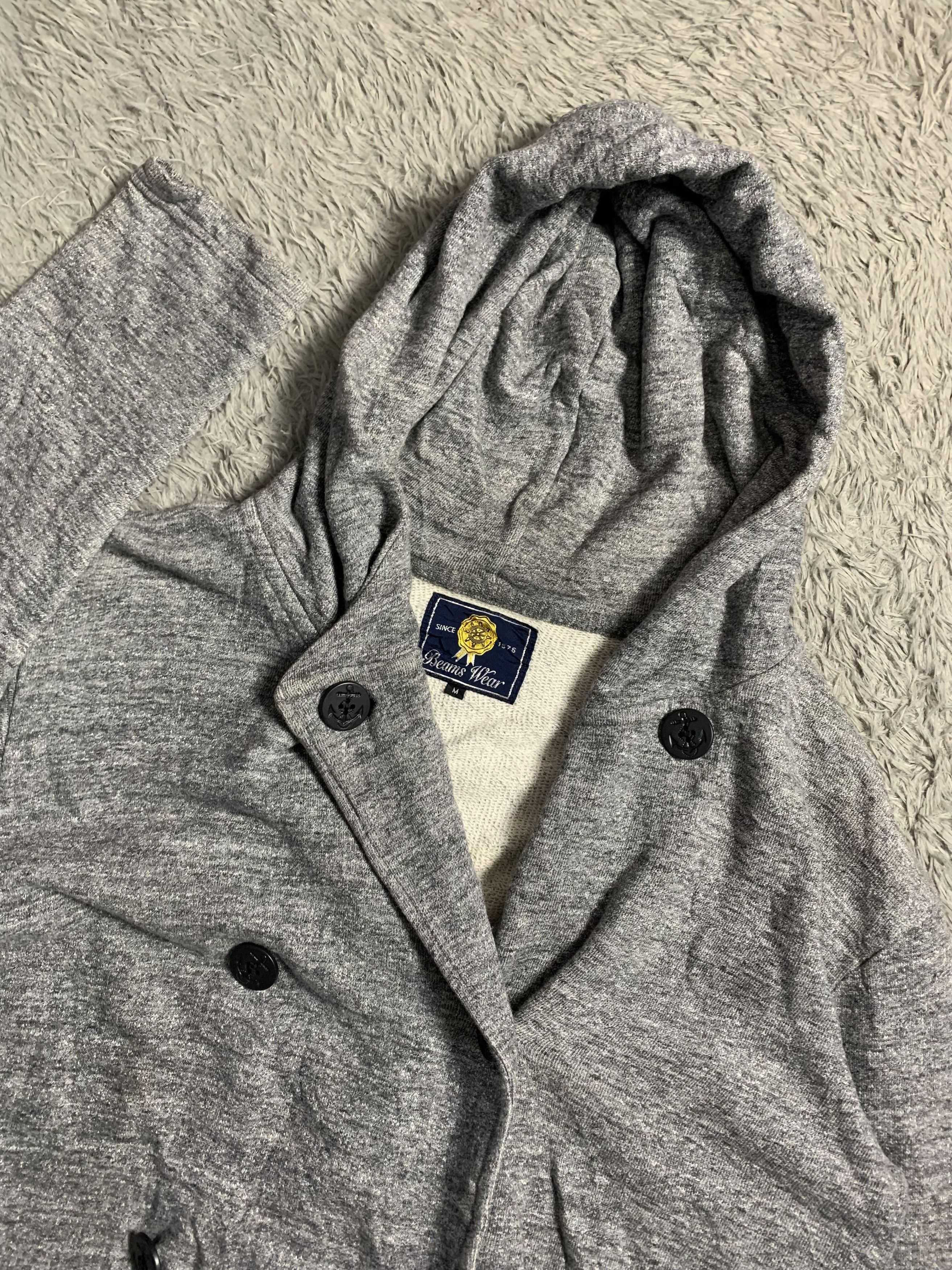 Beams Japan Vintage Rare Beams Japan Button Hoodies Size US M / EU 48-50 / 2 - 1 Thumbnail