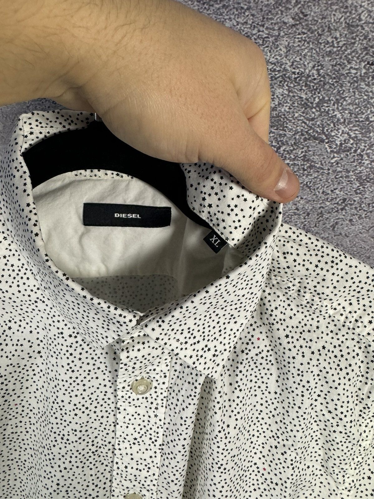 Diesel × Vintage Diesel Star Printer Shortsleeve Shirt Vintage XL size Size US XL / EU 56 / 4 - 12 Thumbnail