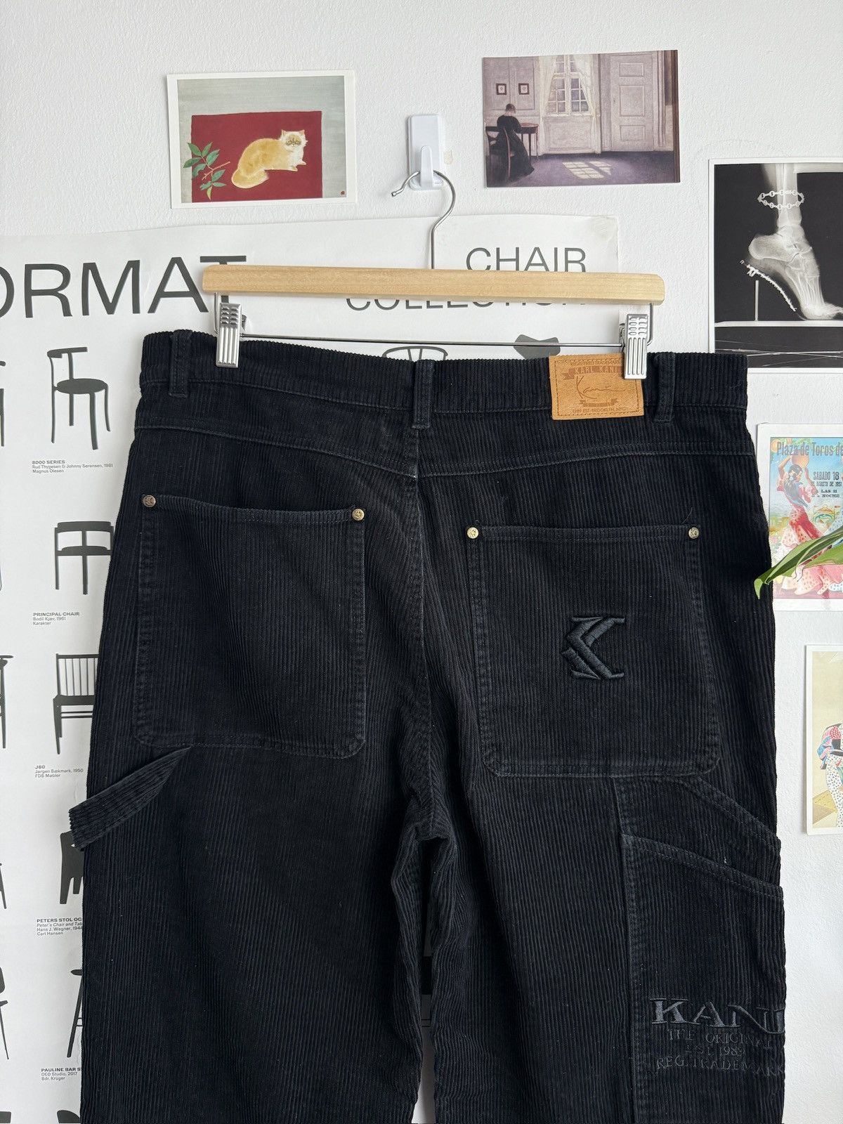Karl Kani × Vintage Vintage y2k Karl Kani corduroy baggy carpenter pants L skate Size US 36 / EU 52 - 3 Thumbnail