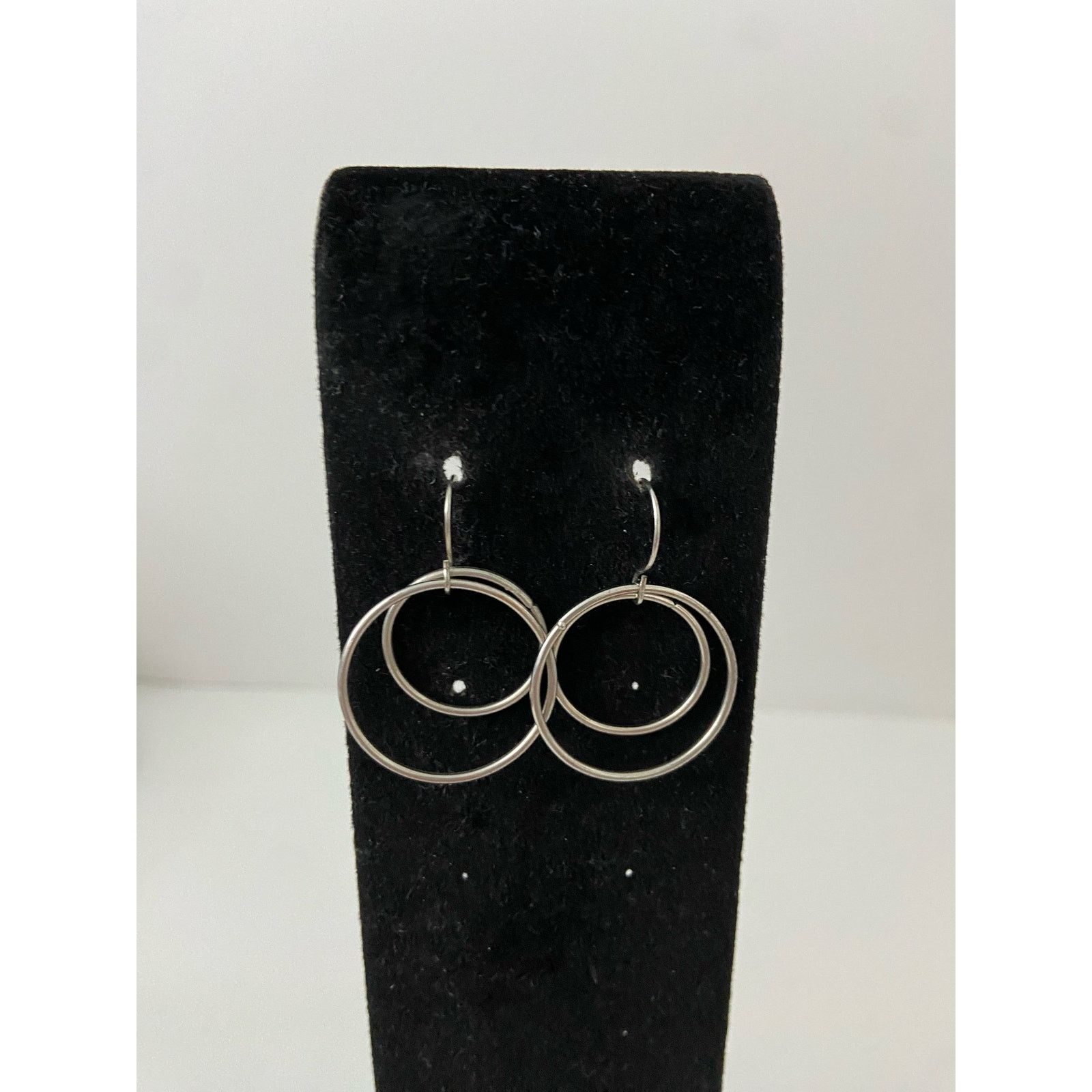 Other Circular dangle earrings silver tone Size ONE SIZE - 1 Thumbnail