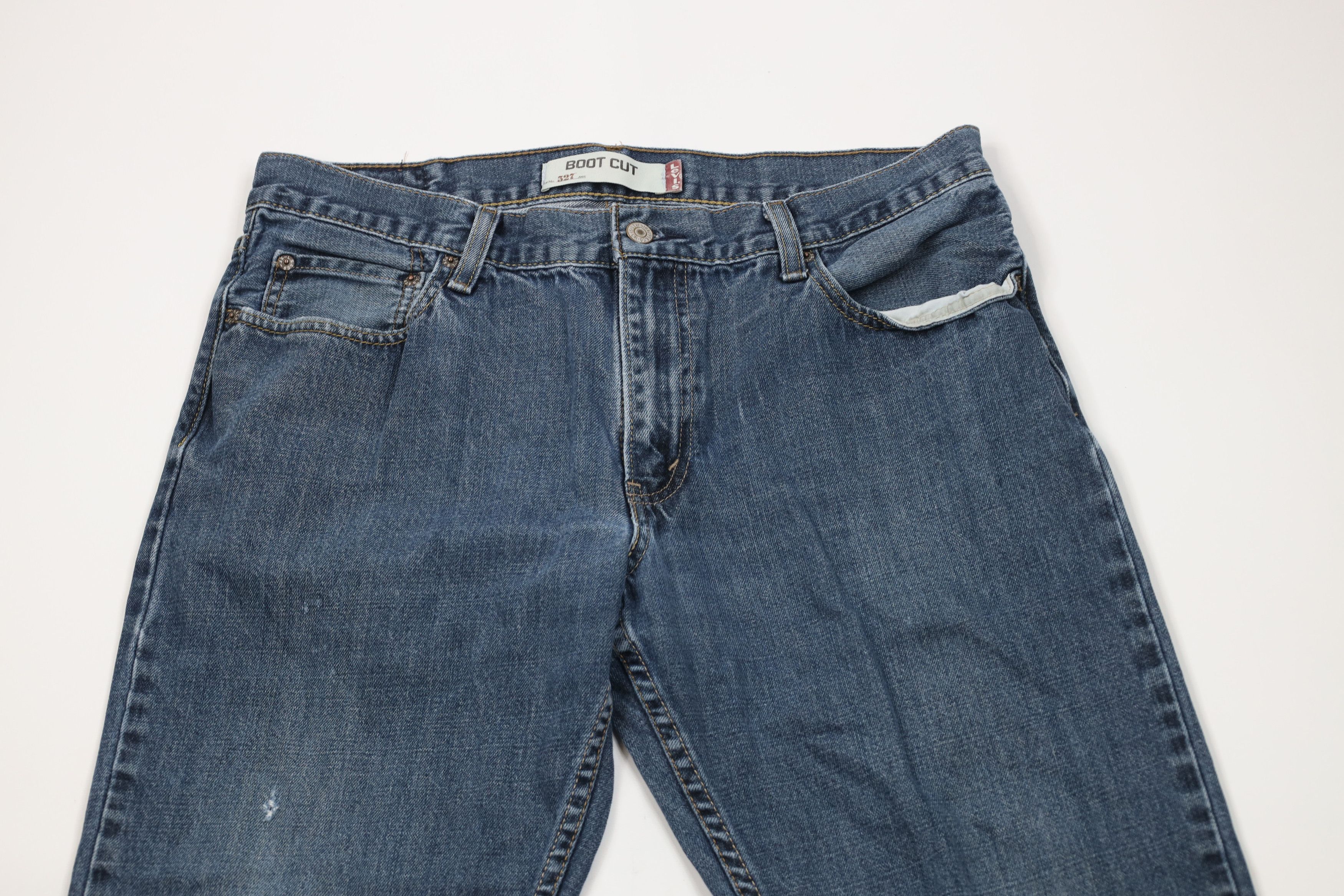 Levi's × Vintage Vintage Y2K Levis 527 Wide Leg Bootcut Denim Jeans Blue Size US 36 / EU 52 - 2 Thumbnail