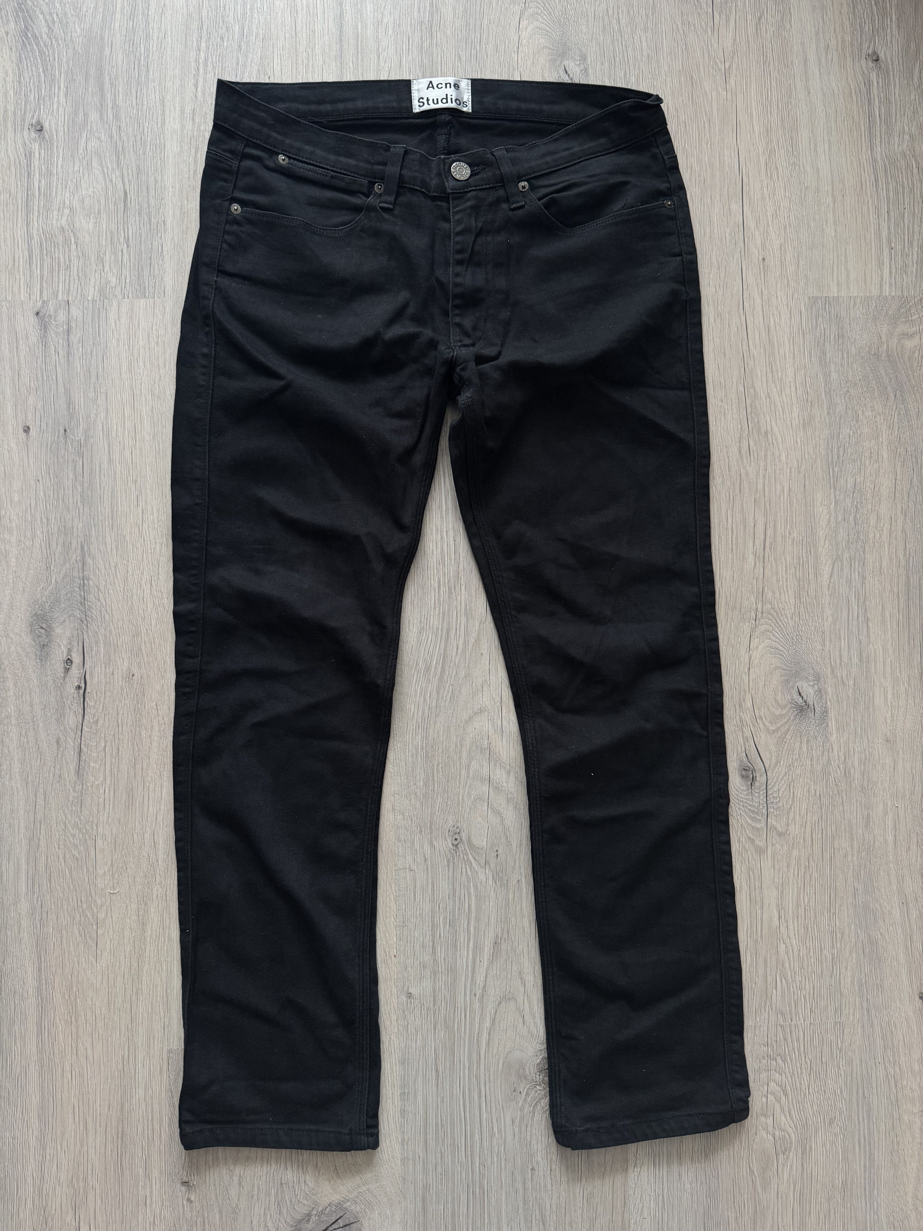 Acne Studios Acne Studios Max Stay Cash Black Denim Size US 31 - 1 Thumbnail