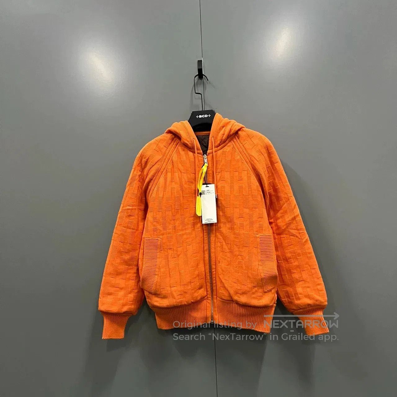 Hermes Hermes Orange Wool H Zip Jacket. Size US XS / EU 42 / 0 - 1 Thumbnail
