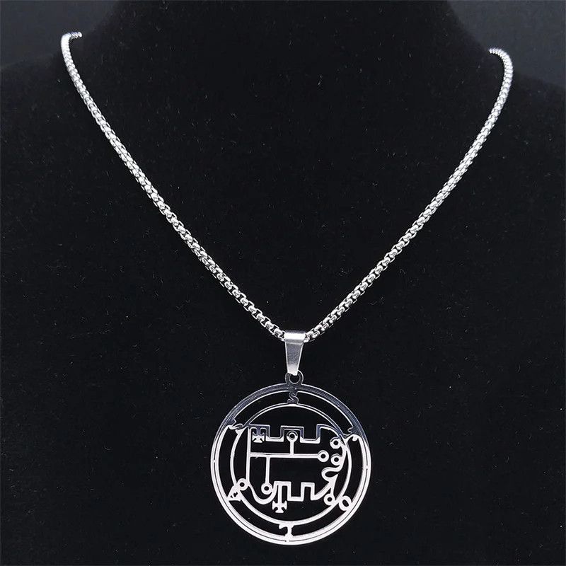 Jewelry Demon STOLAS Sigil Satan Pendant Necklace Emblem Talisman Size ONE SIZE - 5 Thumbnail