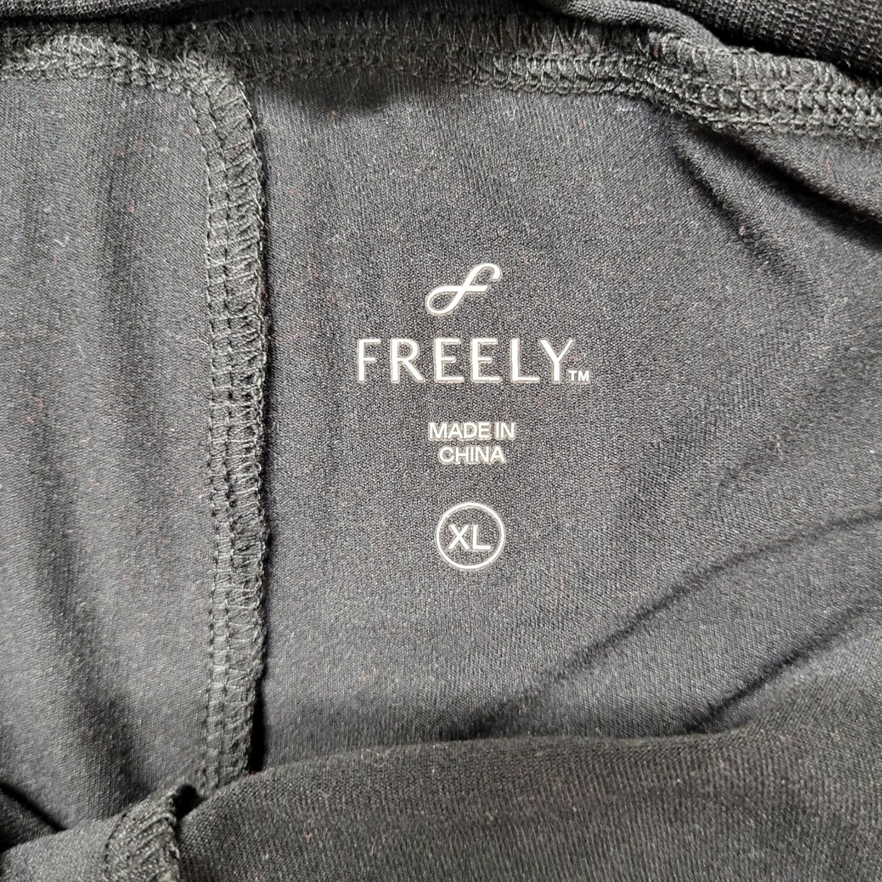 Vintage Freely Jogger Women's XL Black Zip Pockets Tapered Cuffed Leg Athletic Wear Size 40" / US 18 - 2 Thumbnail