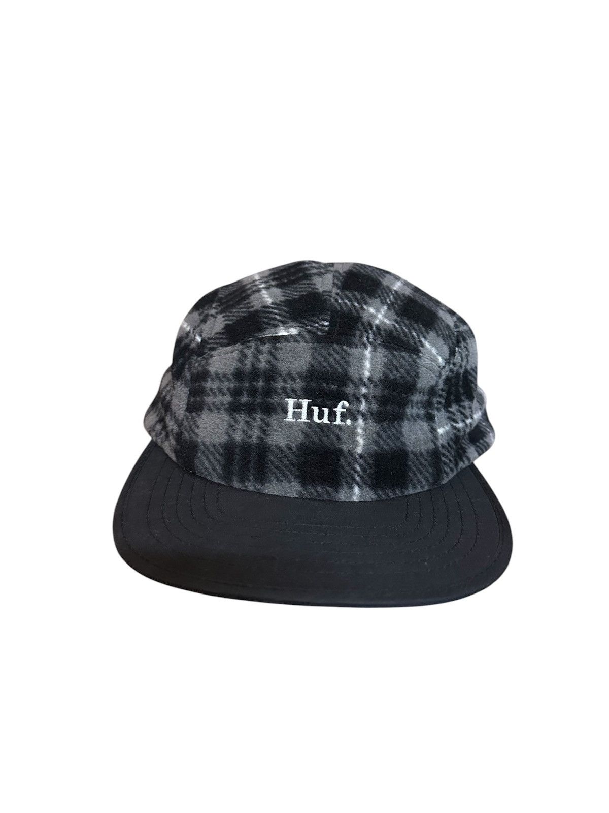 Huf × Stussy Huf Worldwide 5 Panel Checkered Wool Cap Dime Stussy Skate Size ONE SIZE - 2 Thumbnail