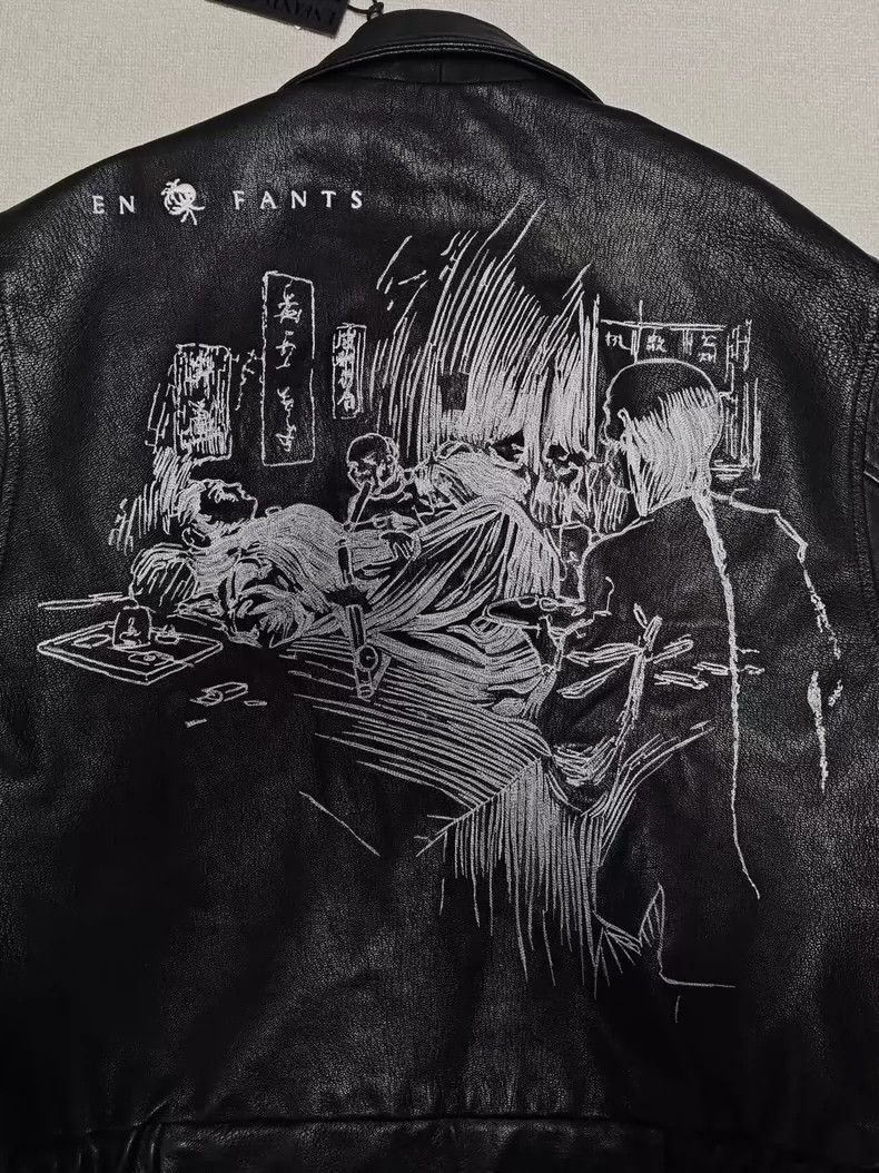 Enfants Riches Deprimes Enfants Riches Deprimes Black smoky embroidery fur jacket 2 Size US L / EU 52-54 / 3 - 4 Thumbnail