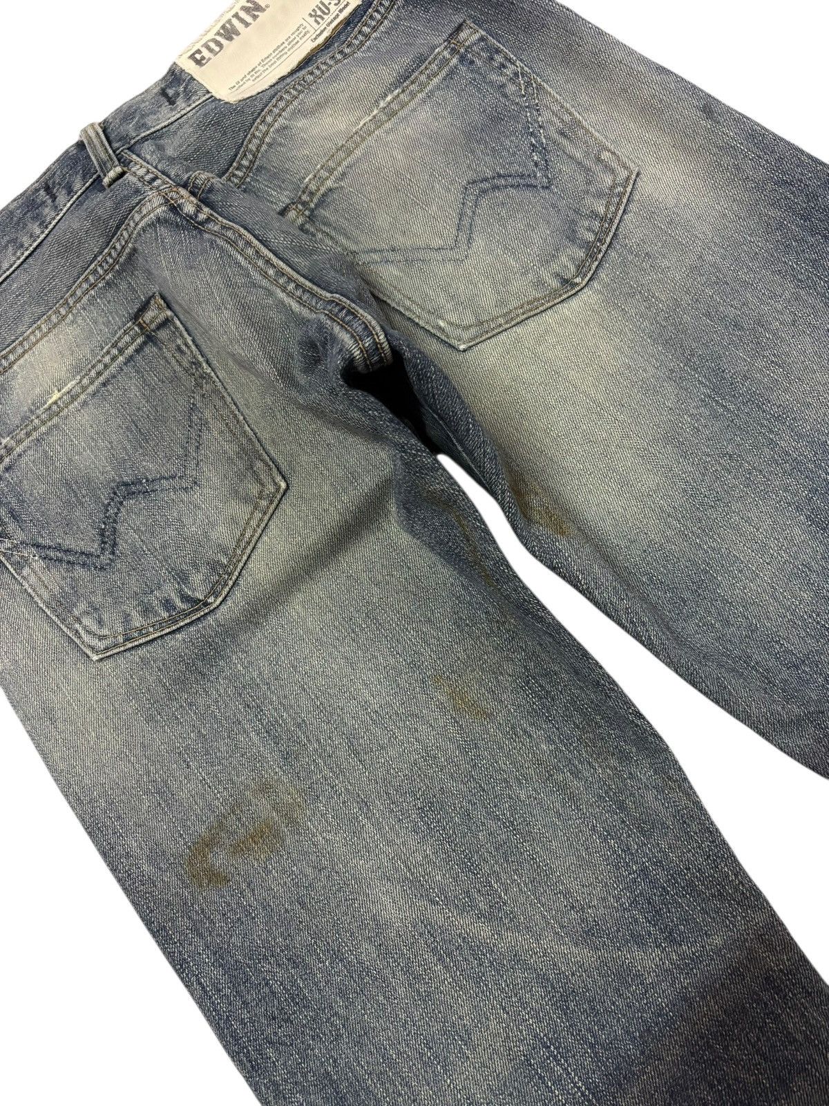 Edwin Vtg Edwin XVS Japan Distressed Jeans Size US 29 - 6 Thumbnail
