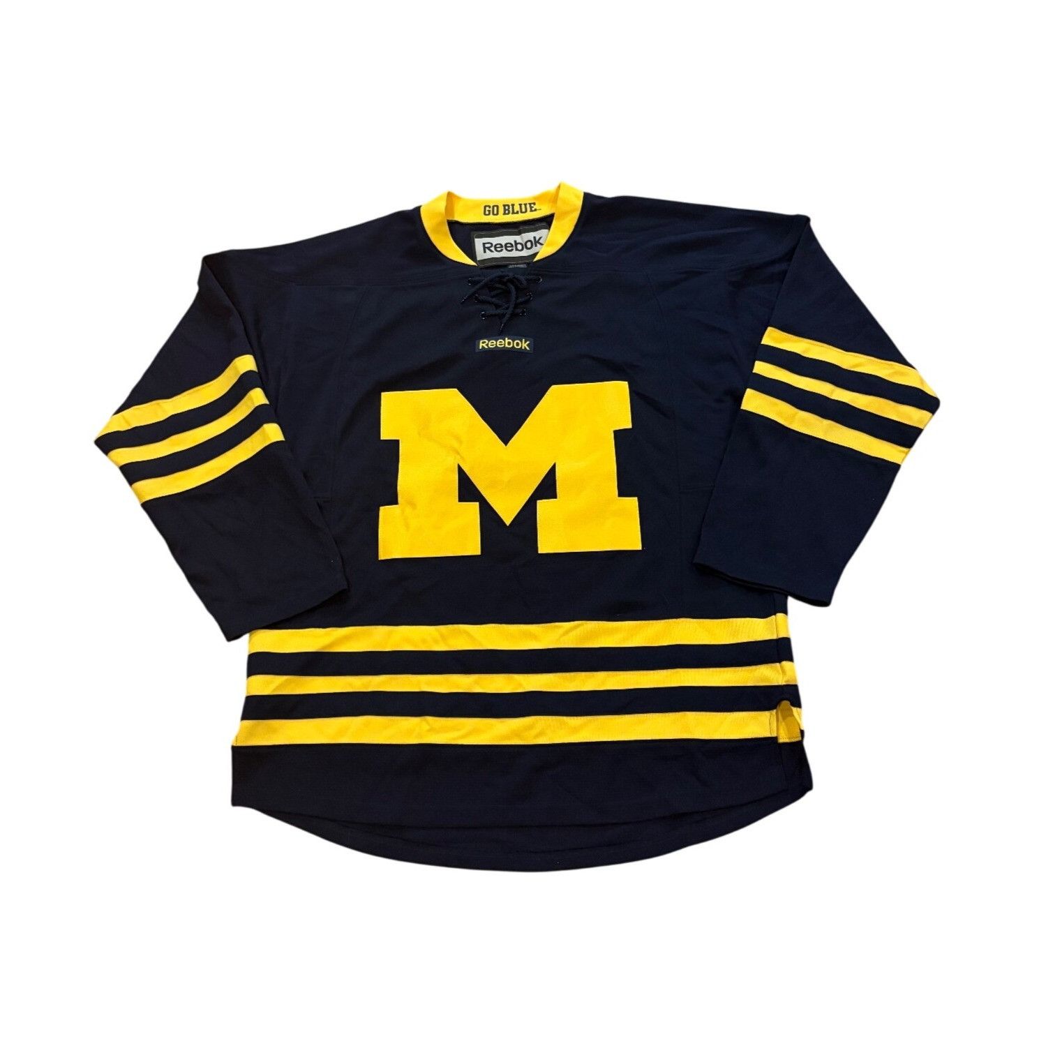 Reebok University of Michigan Wolverines NCAA Hockey Jersey
