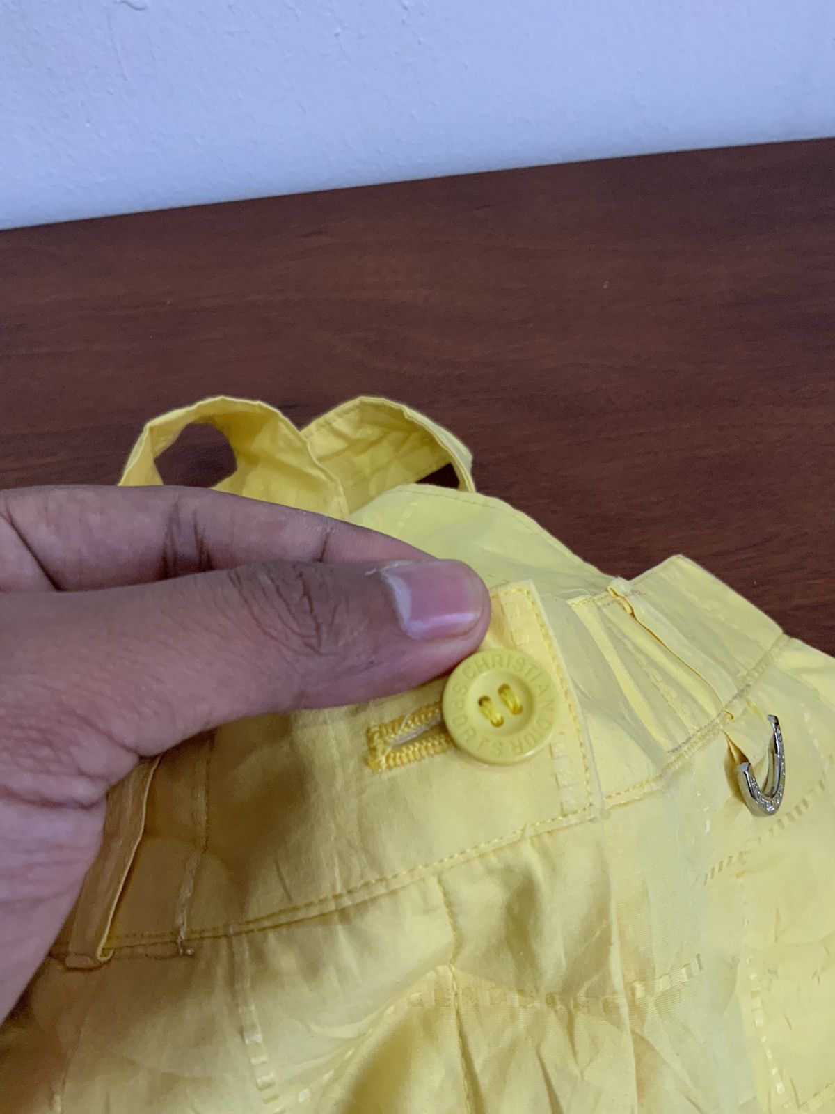 Christian Dior Monsieur Christian Dior Sport Custome Yellow Tote Bag Size ONE SIZE - 11 Thumbnail