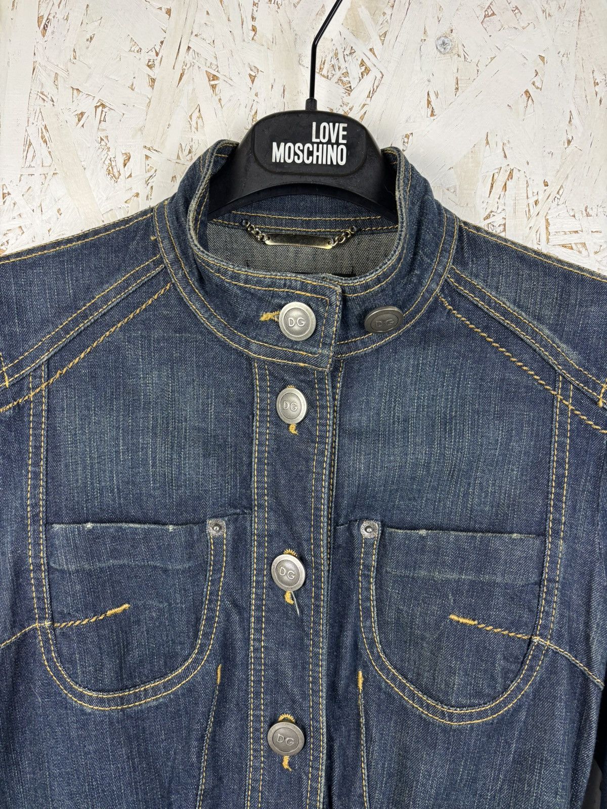 Dolce & Gabbana Dolce & Gabbana Blue Washed Denim Button Up Jeans Jacket Size XS / US 0-2 / IT 36-38 - 2 Thumbnail