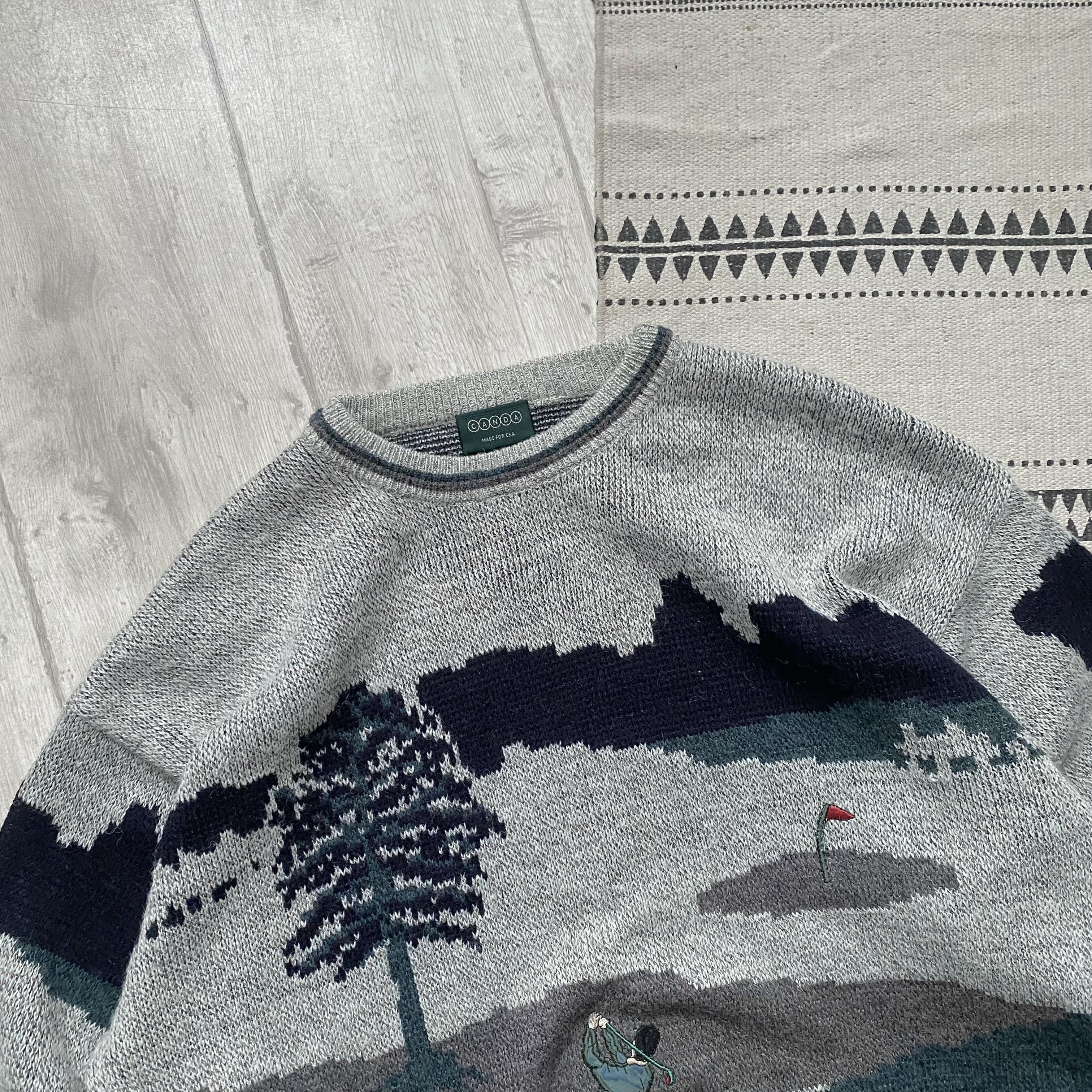 Carlo Colucci Vintage 80-90s Cozy Golf Wool kin sweater Y2K Size US XL / EU 56 / 4 - 2 Thumbnail