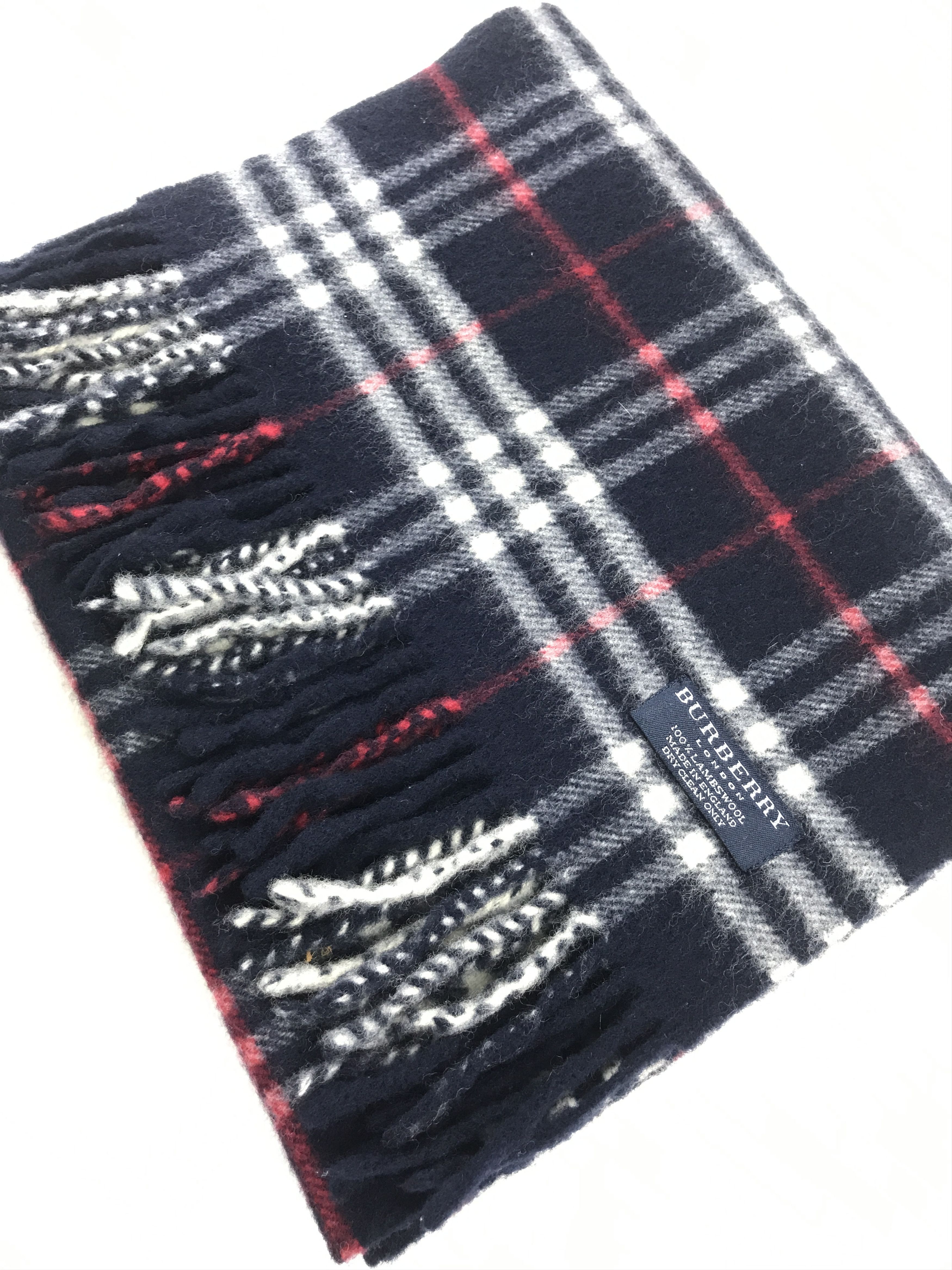 Burberry × Vintage Vintage Burberry Scarf Muffler Wool Cashmere Novacheck Size ONE SIZE - 4 Thumbnail