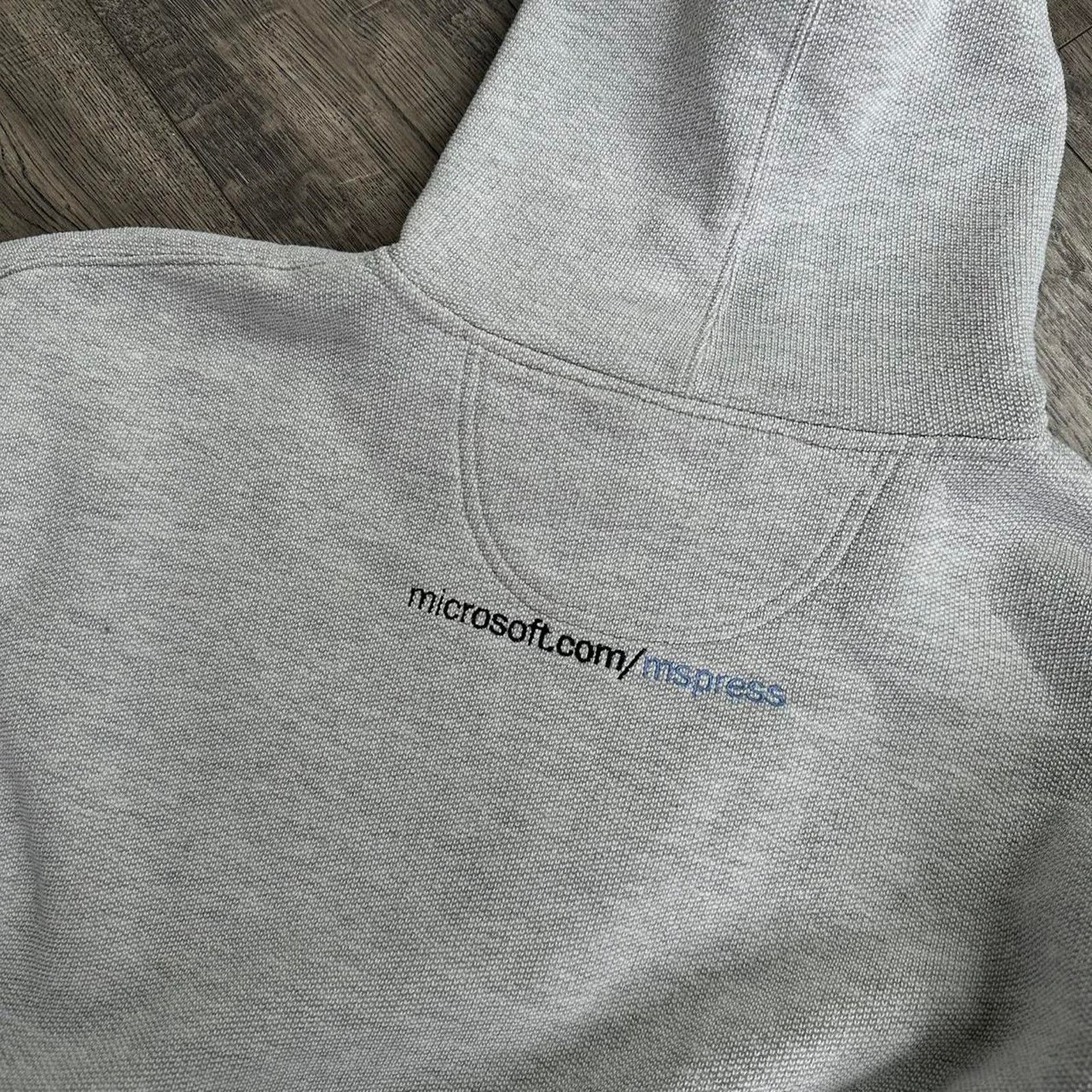 Vintage Vintage 90s Microsoft Computer Software Employee Hoodie Size US XL / EU 56 / 4 - 8 Thumbnail