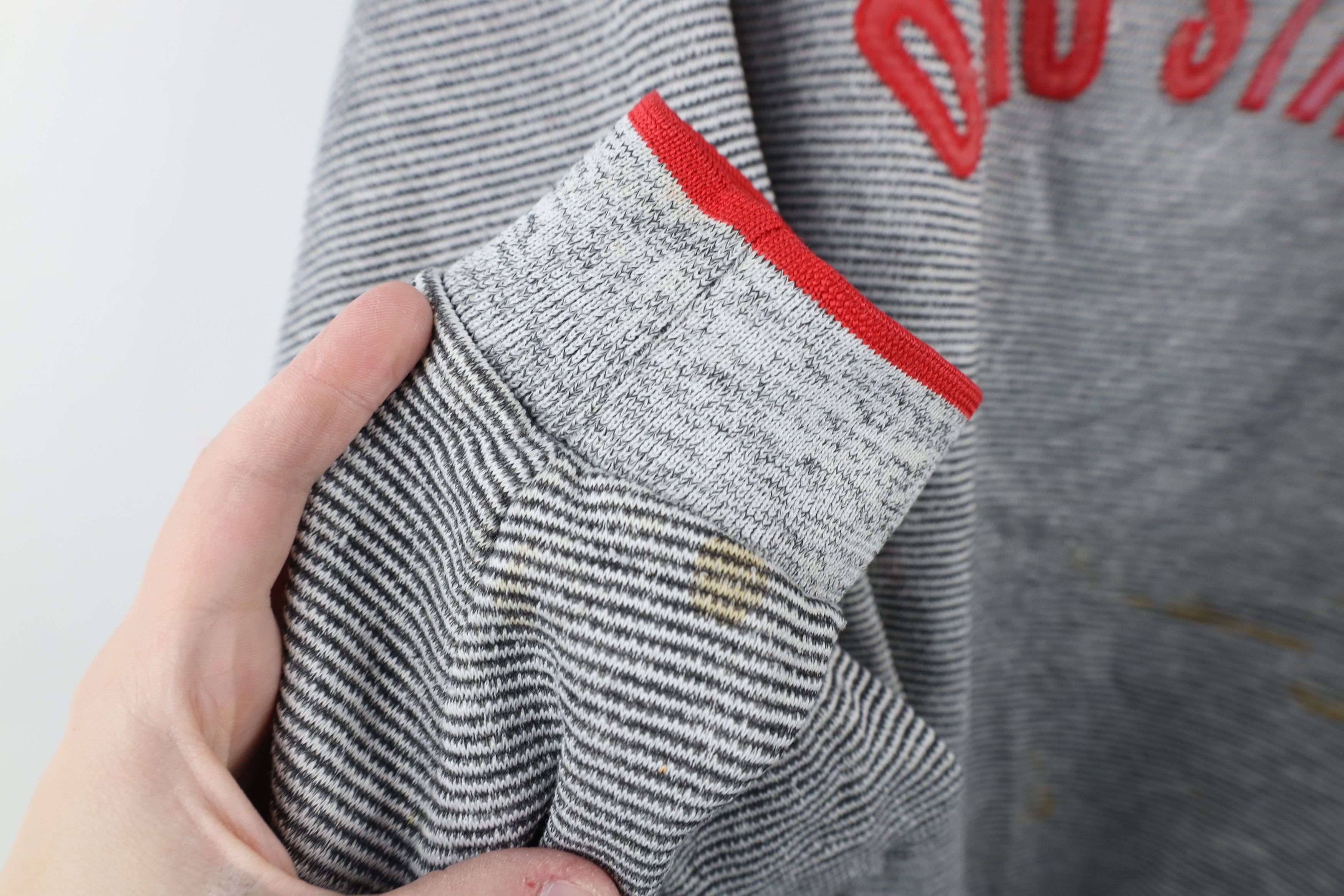 Vintage Vintage 90s Spell Striped Ohio State University Sweatshirt Size US XXL / EU 58 / 5 - 9 Thumbnail