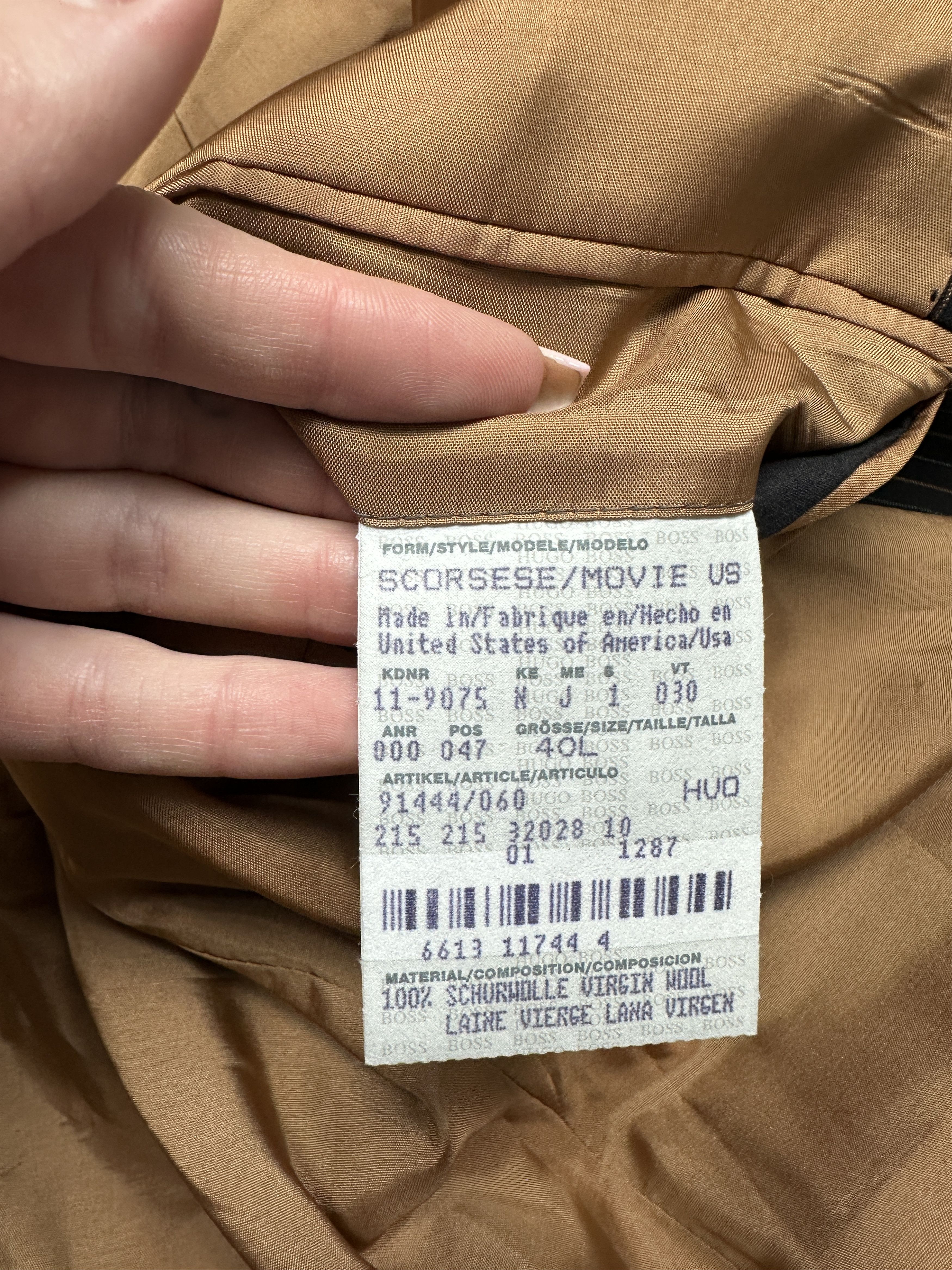 Hugo Boss Hugo Boss Scorsese Movie Wool Suit 3 Buttons Blazer + Pants Size 40L - 6 Thumbnail