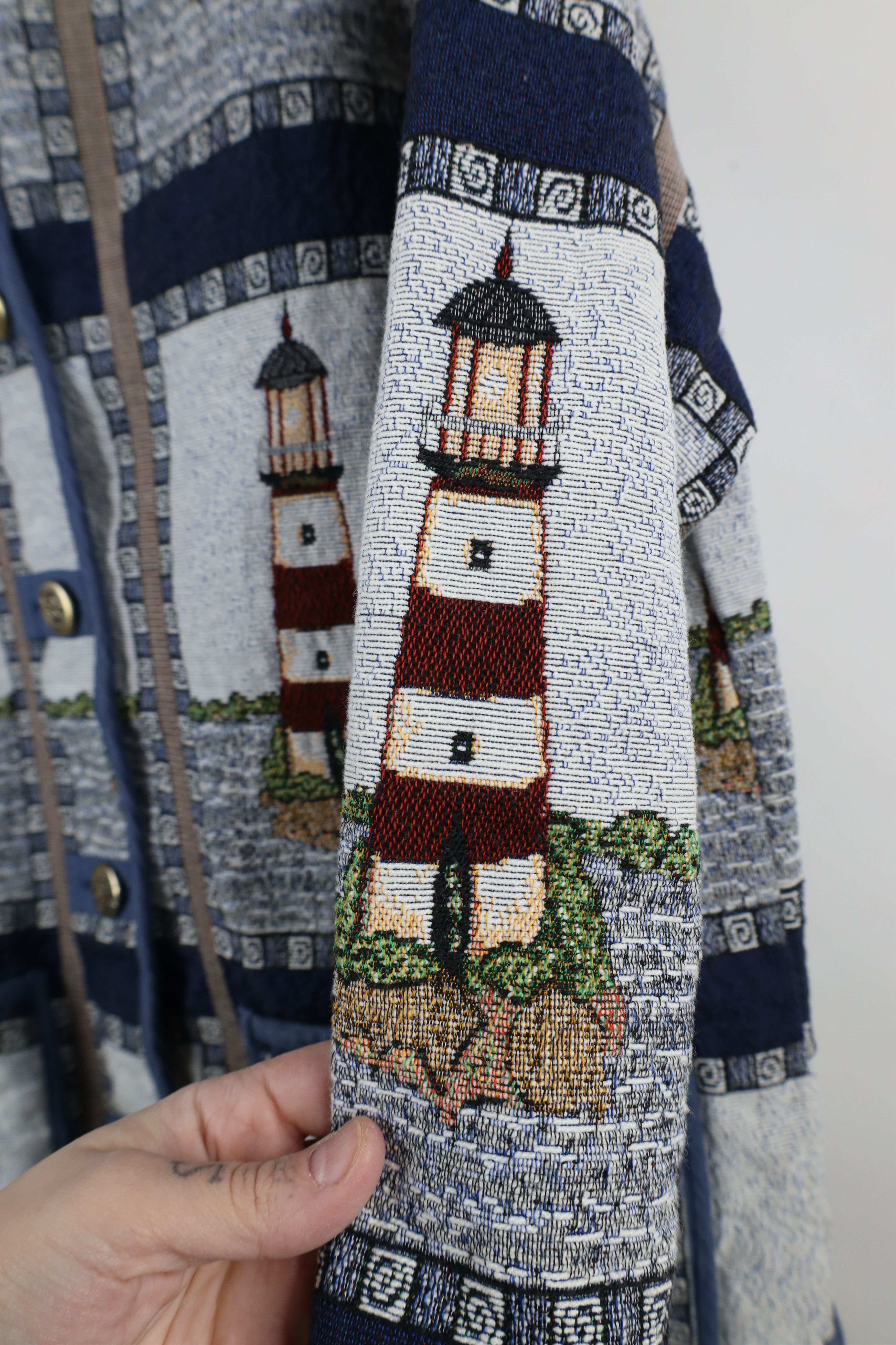Vintage Vintage 90s Streetwear All Over Print Tapestry Jacket Size M / US 6-8 / IT 42-44 - 6 Thumbnail