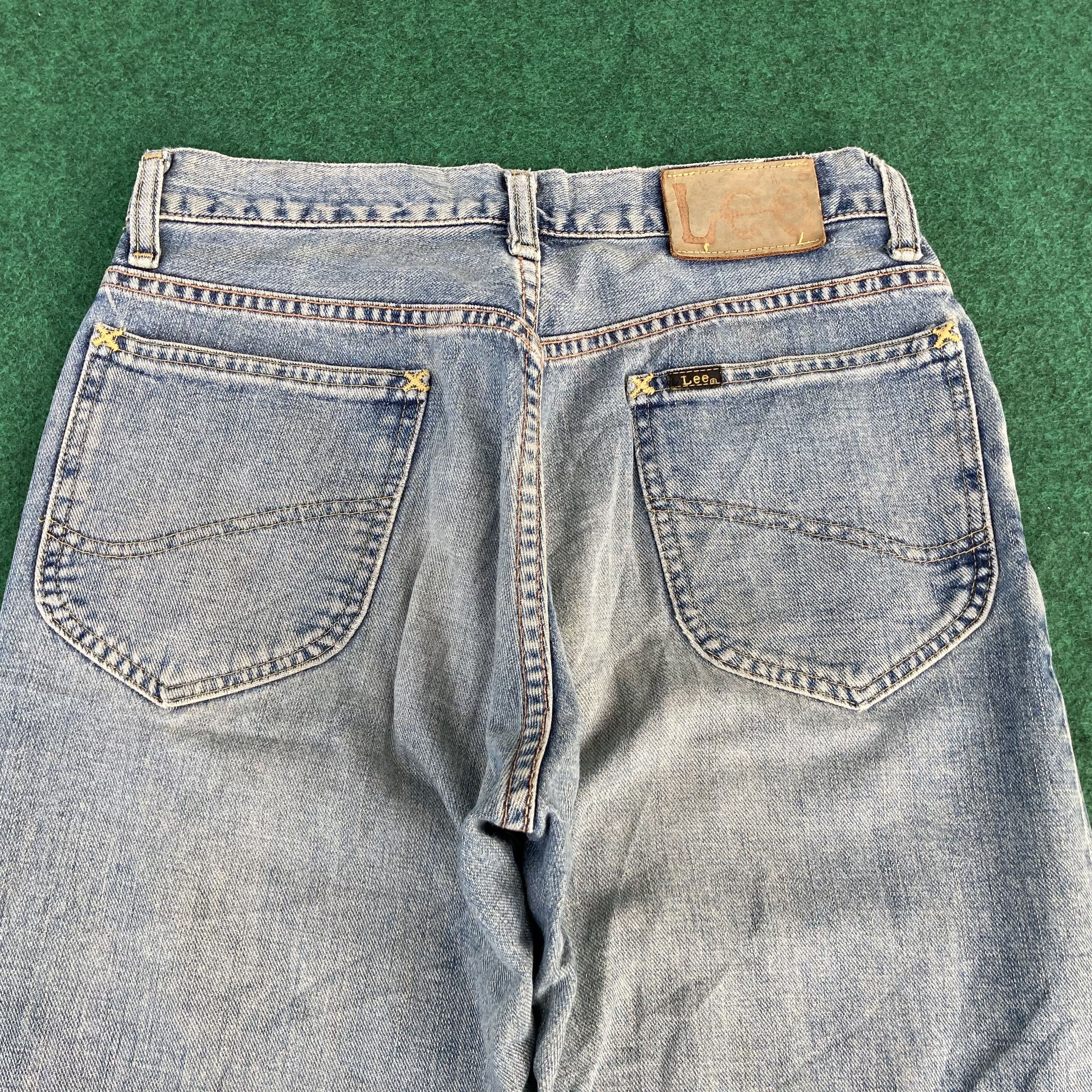 Japanese Brand Vtg Lee Rider Faded Japan Ripped Selvedge Redline Jeans Size US 29 - 14 Thumbnail