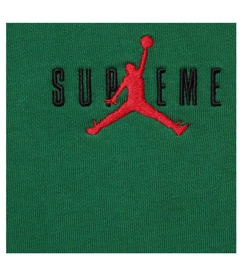 Jordan Brand × Supreme Supreme Jordan Hooded Sweatshirt (FW24) Green Medium Size US M / EU 48-50 / 2 - 2 Thumbnail