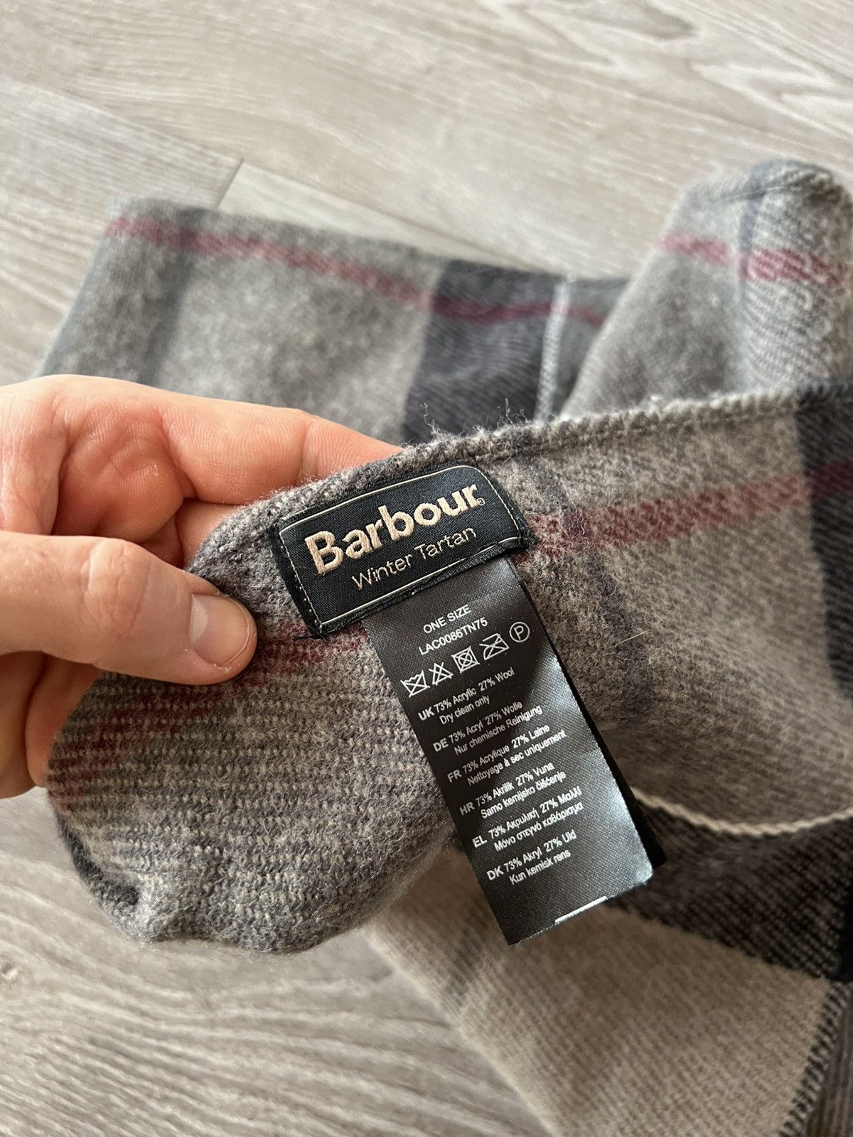 Barbour × Vintage ‼️Vintage Barbour England Huge Acrylic/Wool Scarf 🧣 Size ONE SIZE - 4 Thumbnail