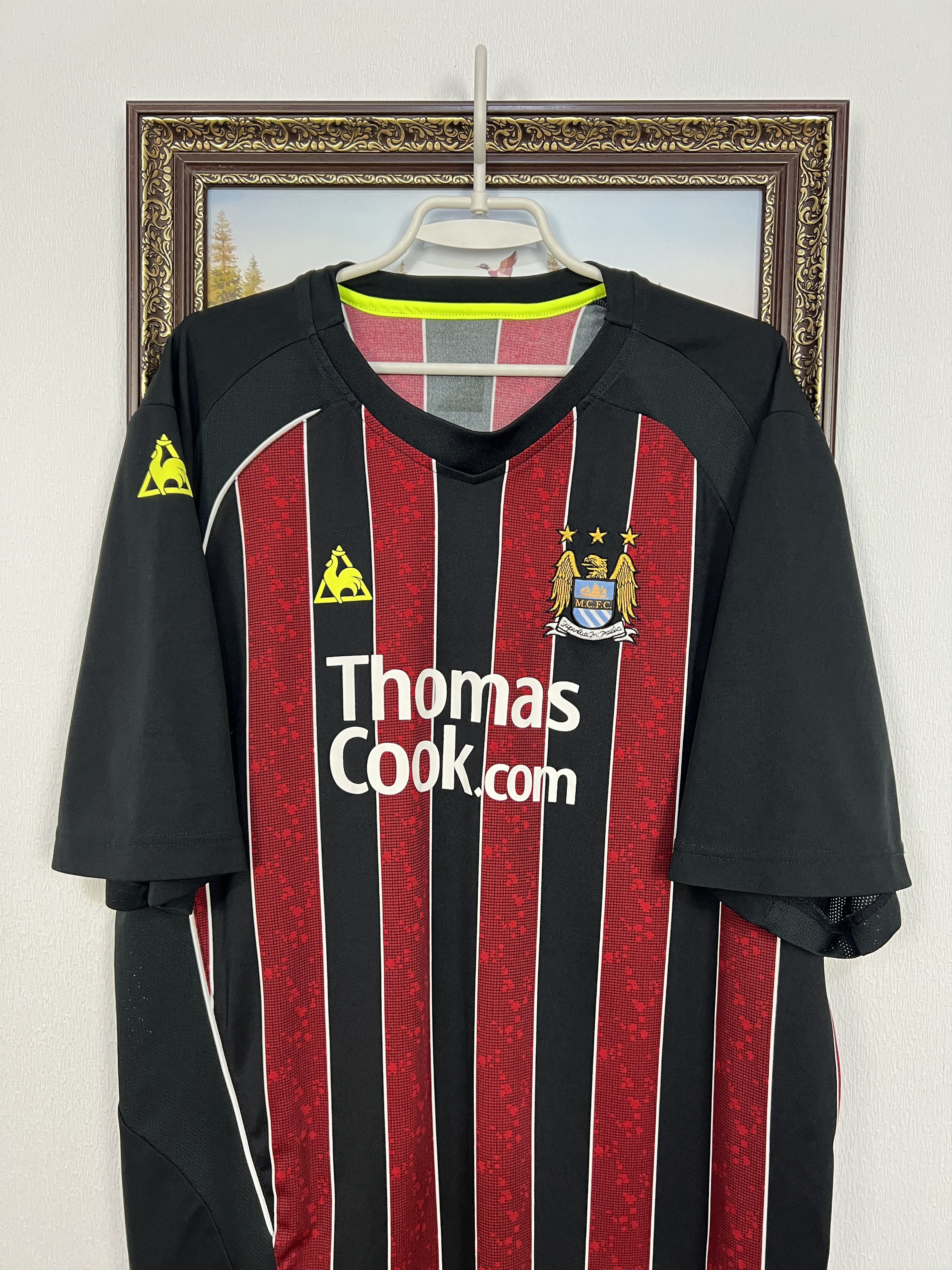 Le Coq Sportif Manchester City Away football shirt 2008 Soccer Jersey Size US XXL / EU 58 / 5 - 2 Thumbnail
