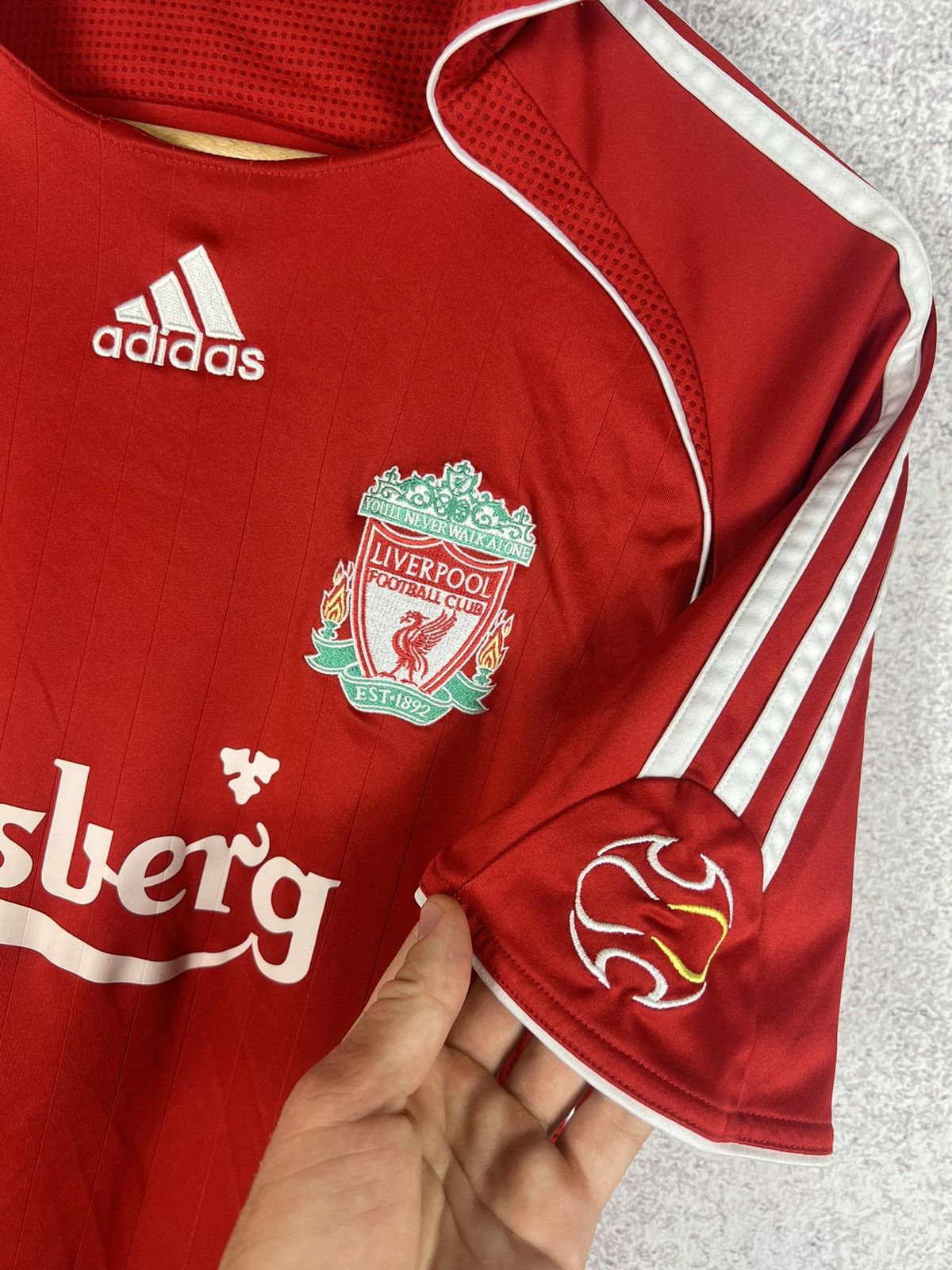 Vintage Vintage Adidas Liverpool 2006-2008 Riise Home Jersey Shirt Size US XS / EU 42 / 0 - 5 Thumbnail
