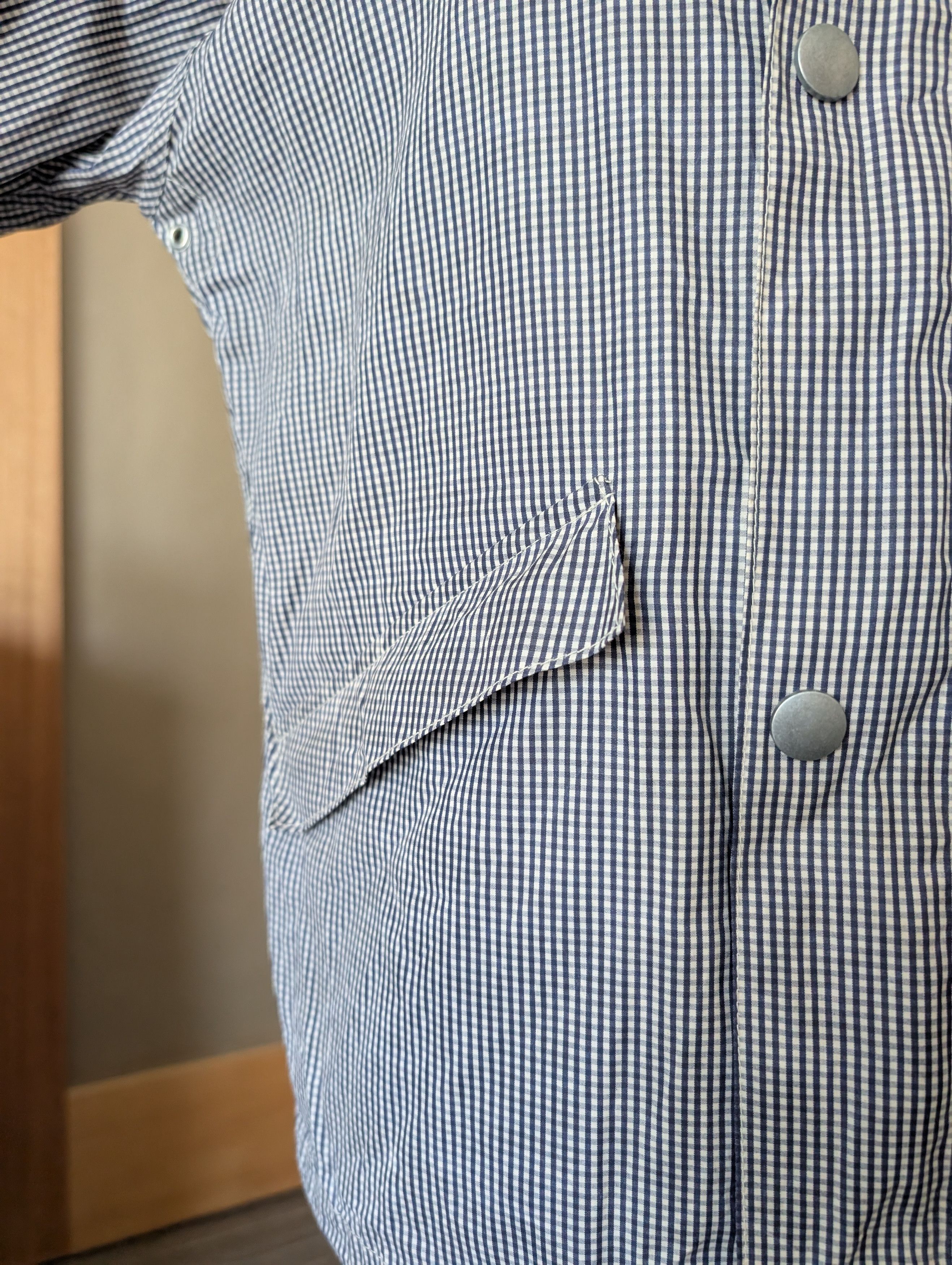 Nigel Cabourn Nigel Cabourn Beeswaxed Navy Check Aircraft Jacket Size US S / EU 44-46 / 1 - 8 Thumbnail