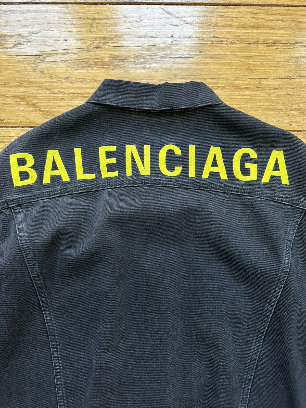 Balenciaga Balenciaga Logo Denim Jacket Size US L / EU 52-54 / 3 - 2 Thumbnail