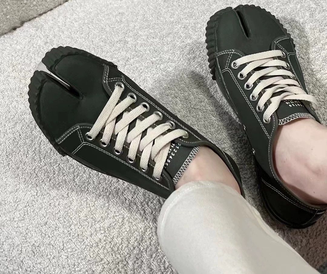 Maison Margiela Maison Margiela Green Biscuit Shoes 37 Size US 6.5 / IT 36.5 - 1 Thumbnail