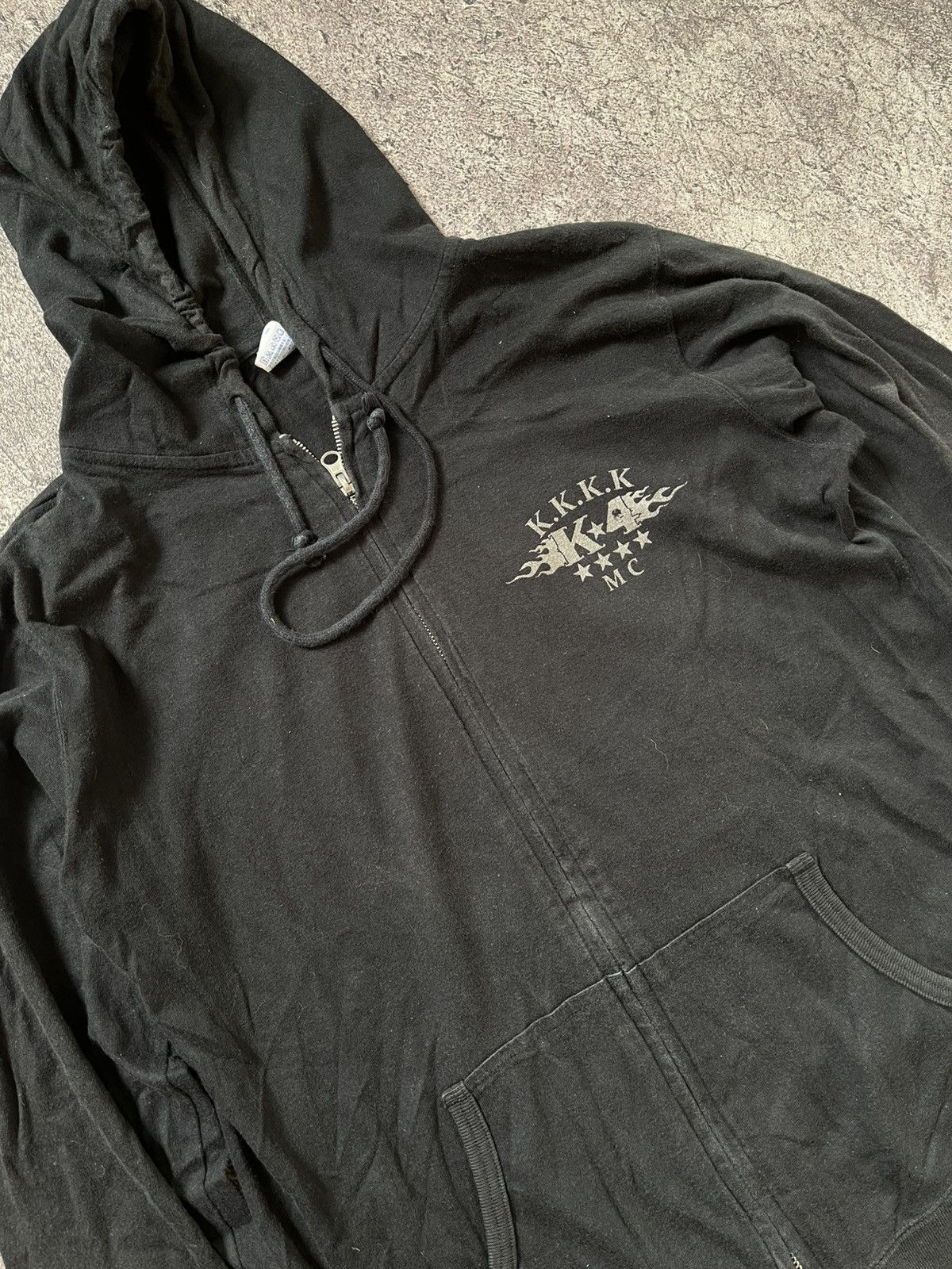 Japanese Brand Y2K United athle Skull zip Hoodie Size US L / EU 52-54 / 3 - 4 Thumbnail
