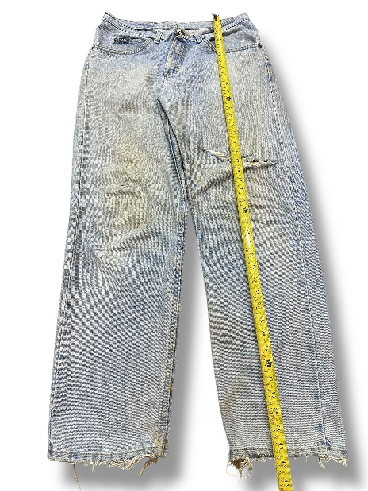 Lee Lee Distressed Jeans With Baggy Loose Style With Faded Wash Size US 30 / EU 46 - 15 Thumbnail