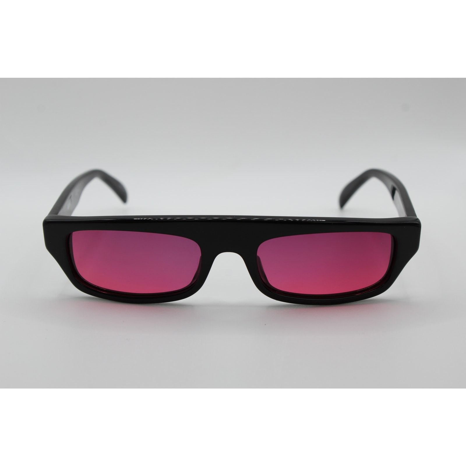 Moschino Moschino MOS047/S 807IR Black & Pink Rectangular Sunglasses Size ONE SIZE - 2 Thumbnail