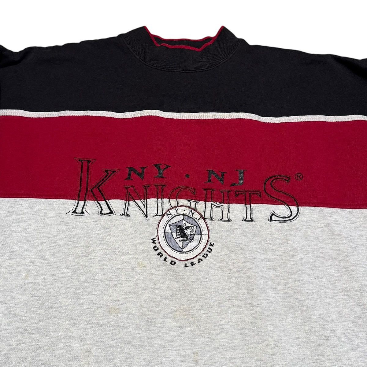 Adidas × Vintage Vintage New York New Jersey Knights Stained Sweatshirt Large Size US L / EU 52-54 / 3 - 3 Thumbnail